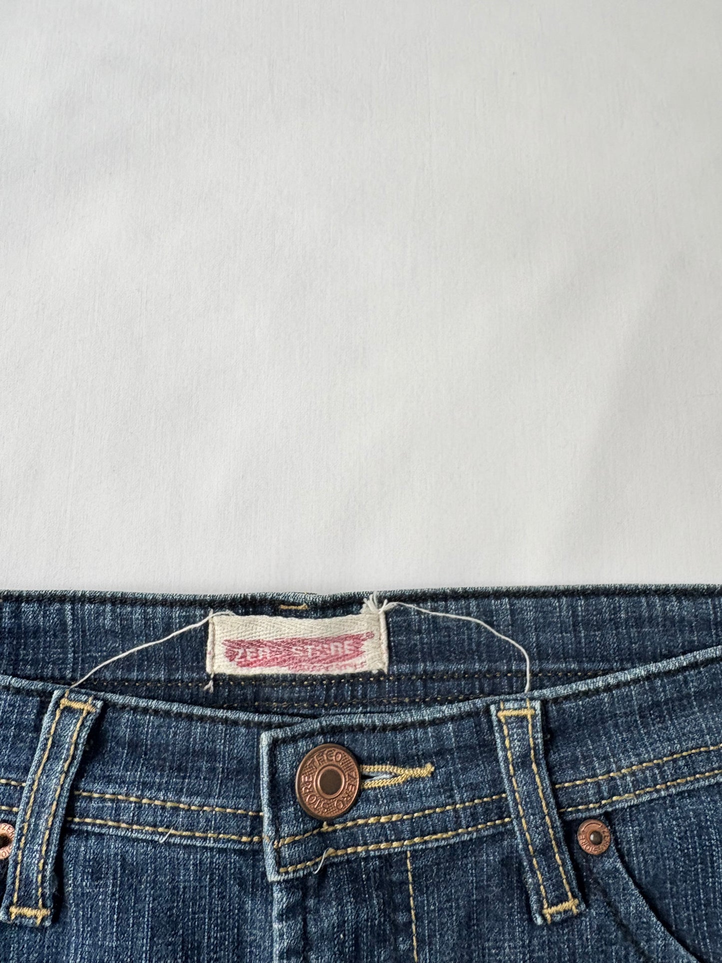 00’s Zero denim mini skirt | Size 8