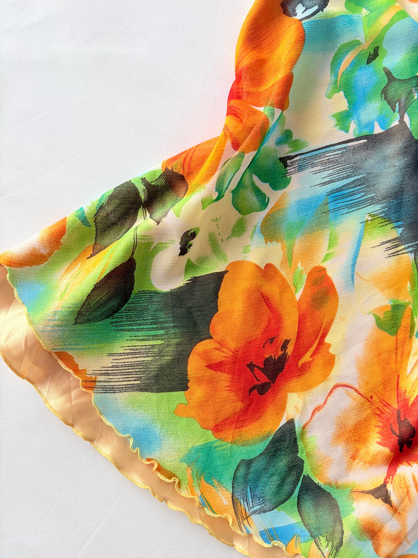 00’s Watercolour floral cami | Size medium