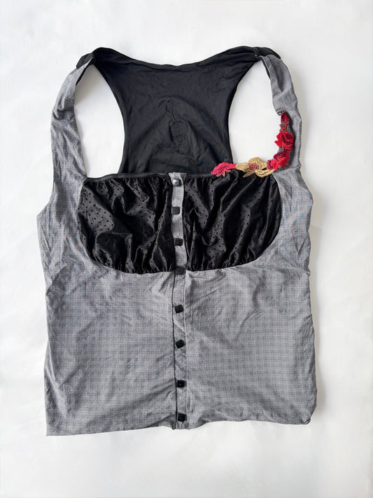 00’s Charlott office siren tank | Size 16-18