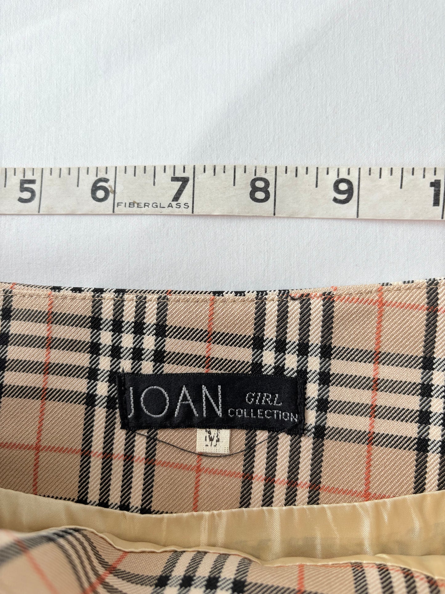 00’s Buckle plaid mini skirt | Size 8