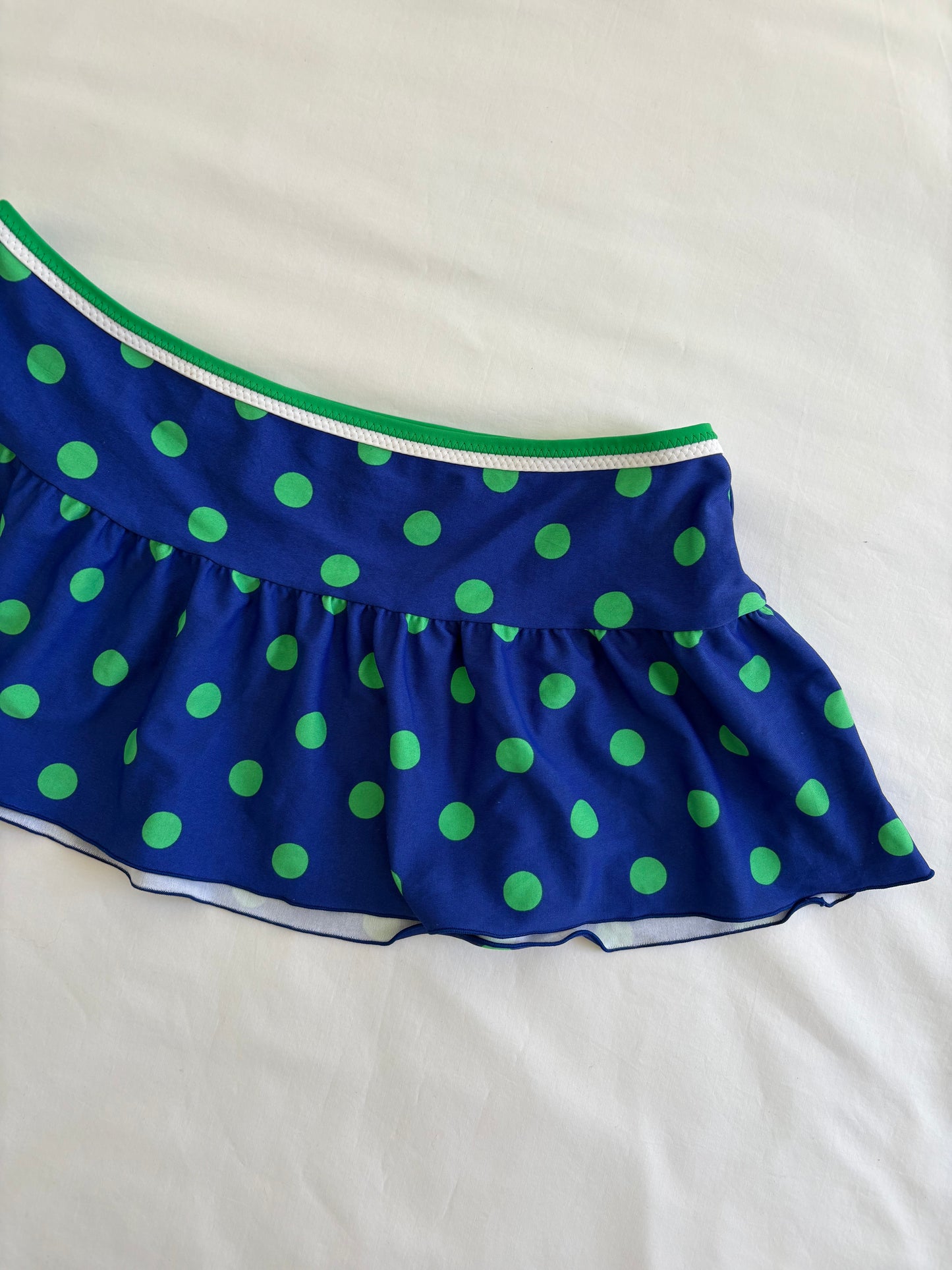 00’s Blue and green micro skirt | Size 6-8