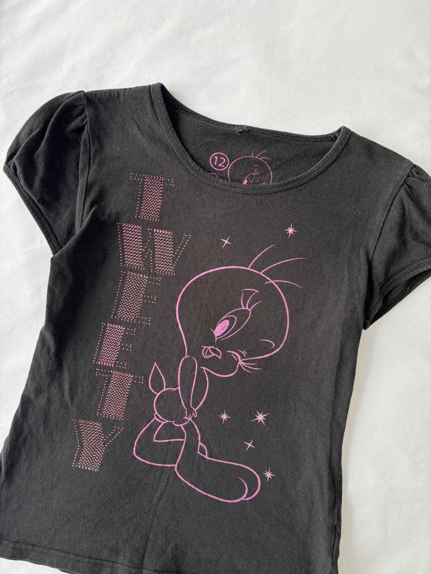 00’s Tweety bird baby tee | Size 8-10