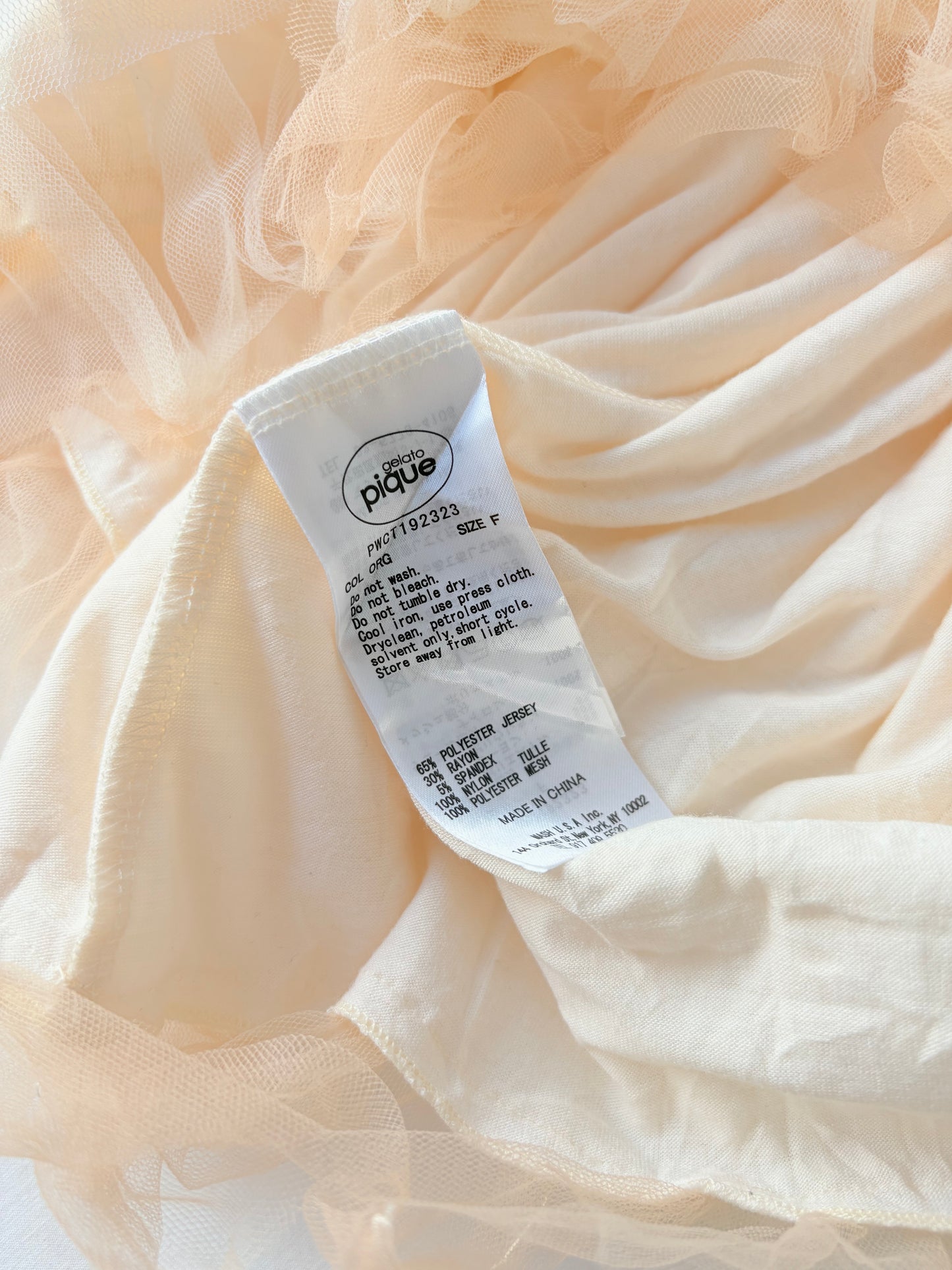 00’s Gelato tule babydoll top | Size 10