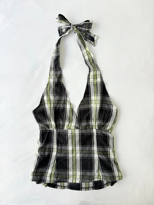 00’s Green reworked halter tank | Size 10