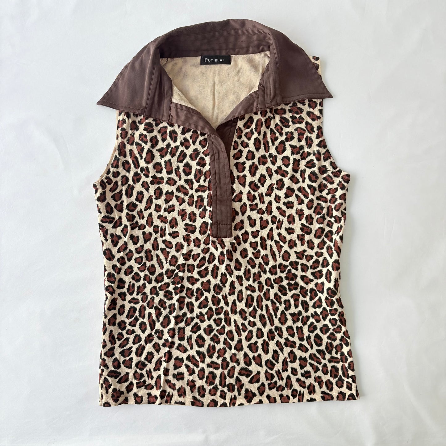 00’s Leopard polo tank | Size 10