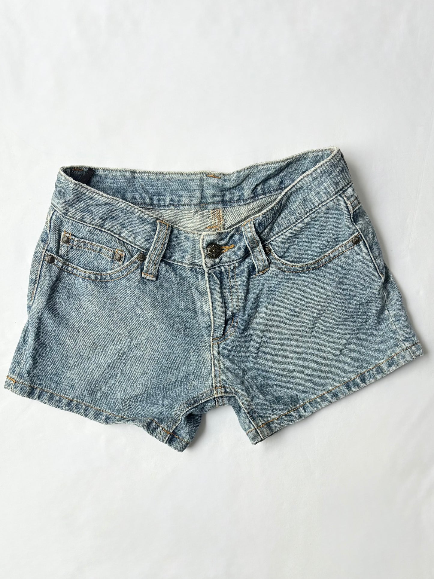 00’s Wings embroidered denim shorts | Size 8