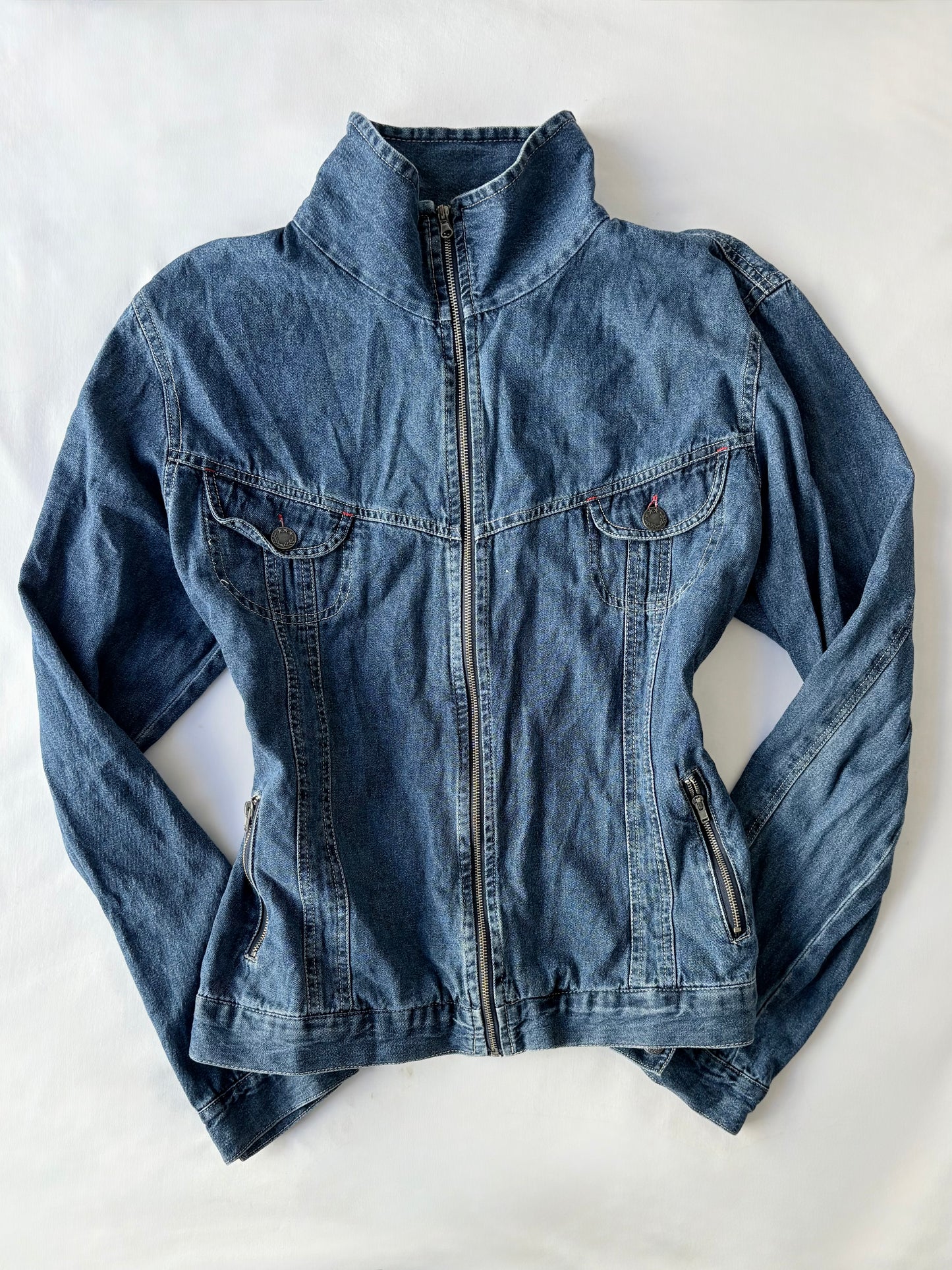 00’s Millers denim zip jacket | Size 16