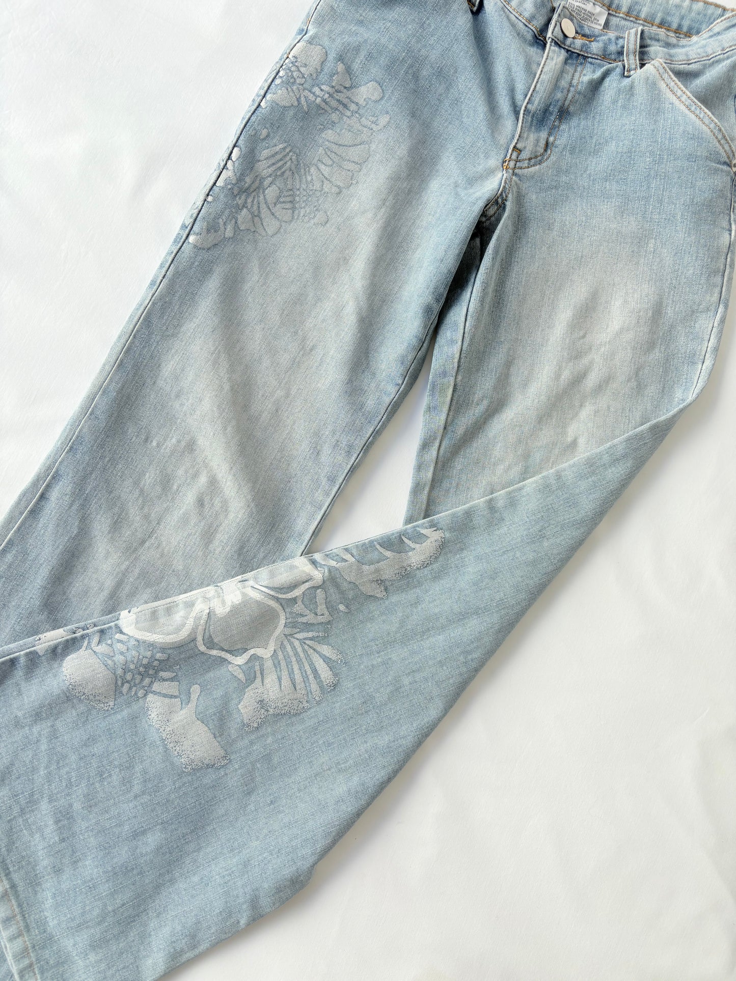 00’s Hibsicus flared jeans | Size 8