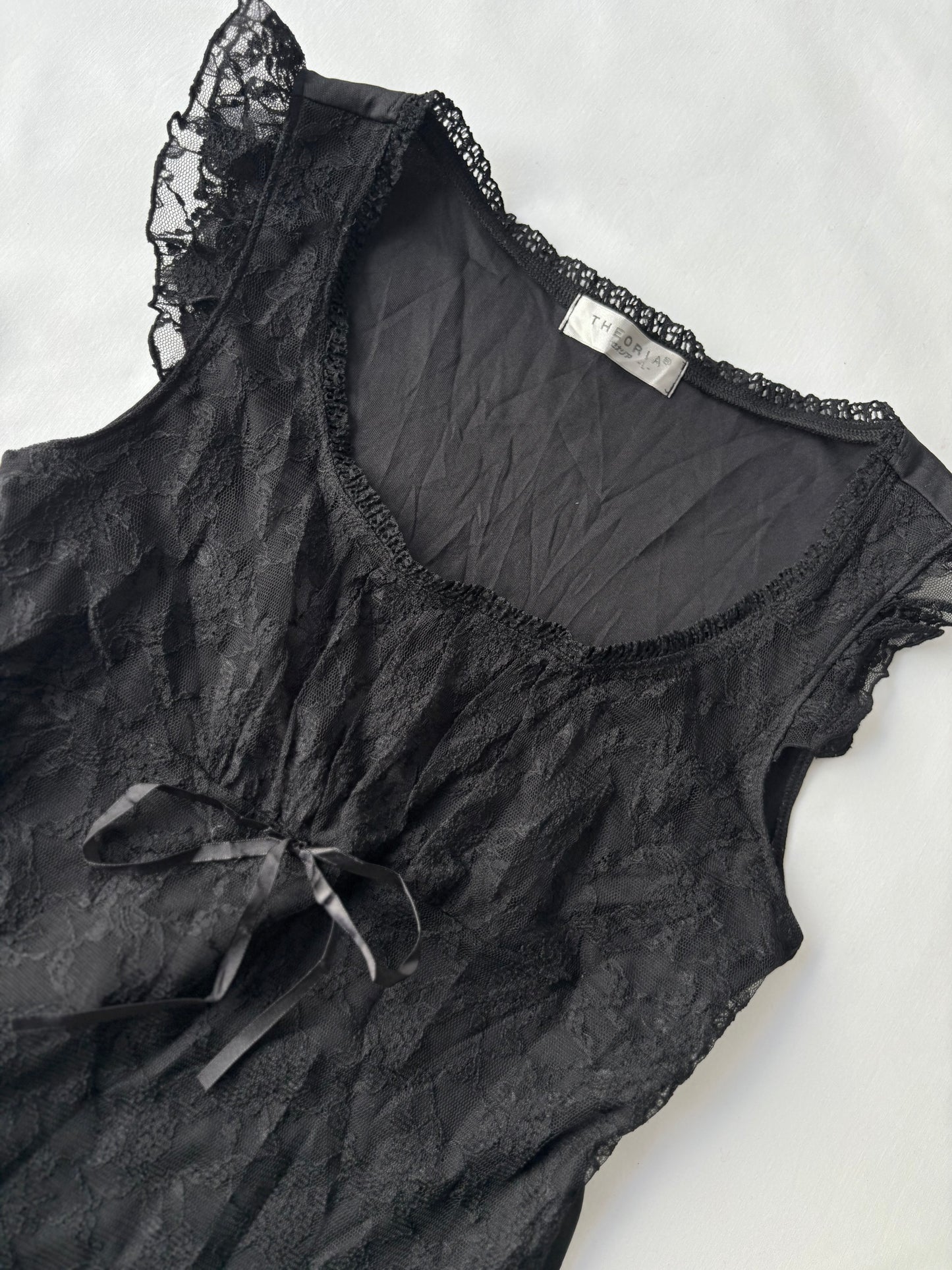 00’s Theoria milkmaid lace top | Size 8