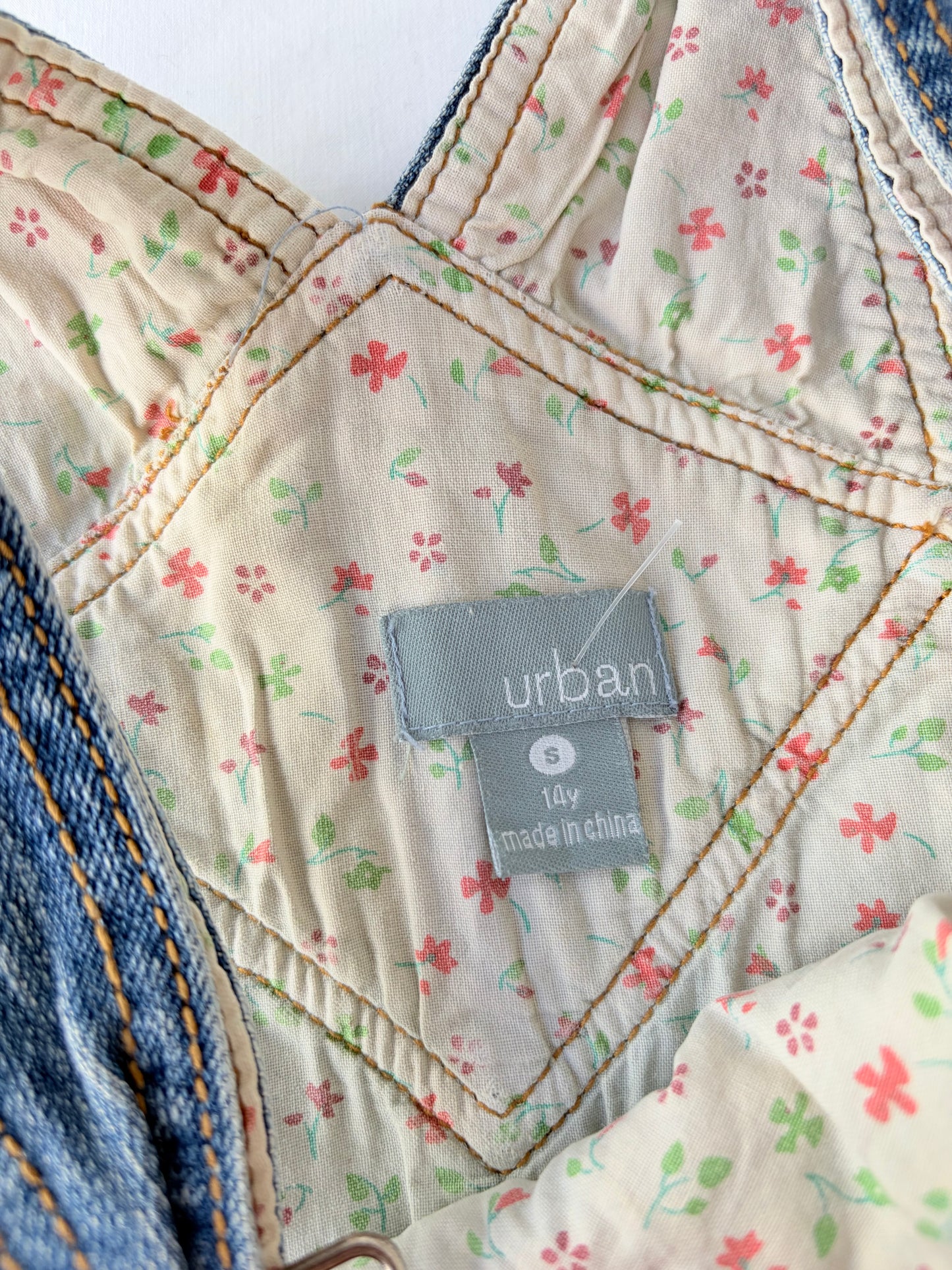 00’s Denim overall dress | Size 8