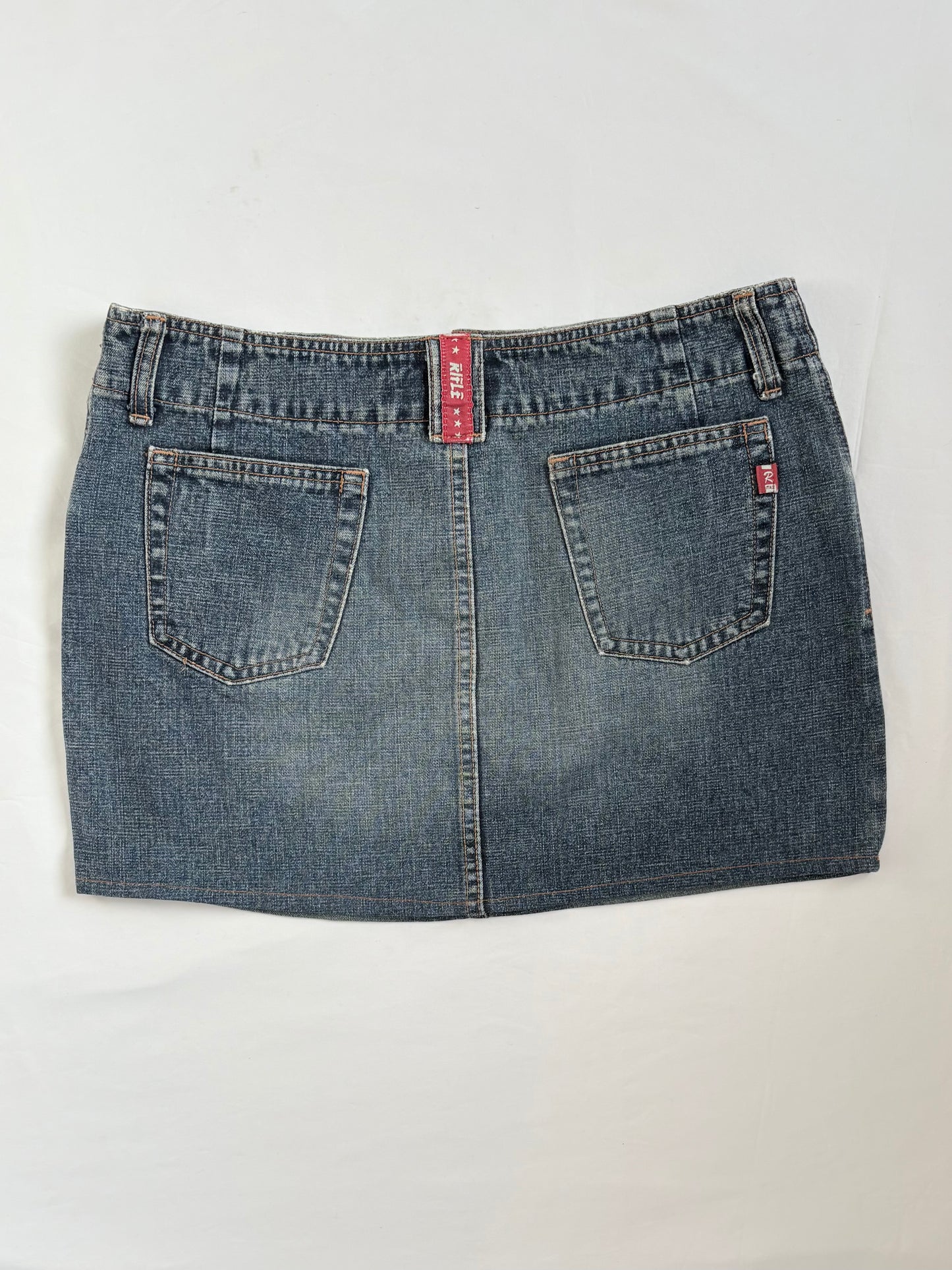 00’s Rifle denim mini skirt | Size 12