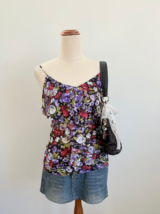 00’s Suzy floral ruffle top | Size 8