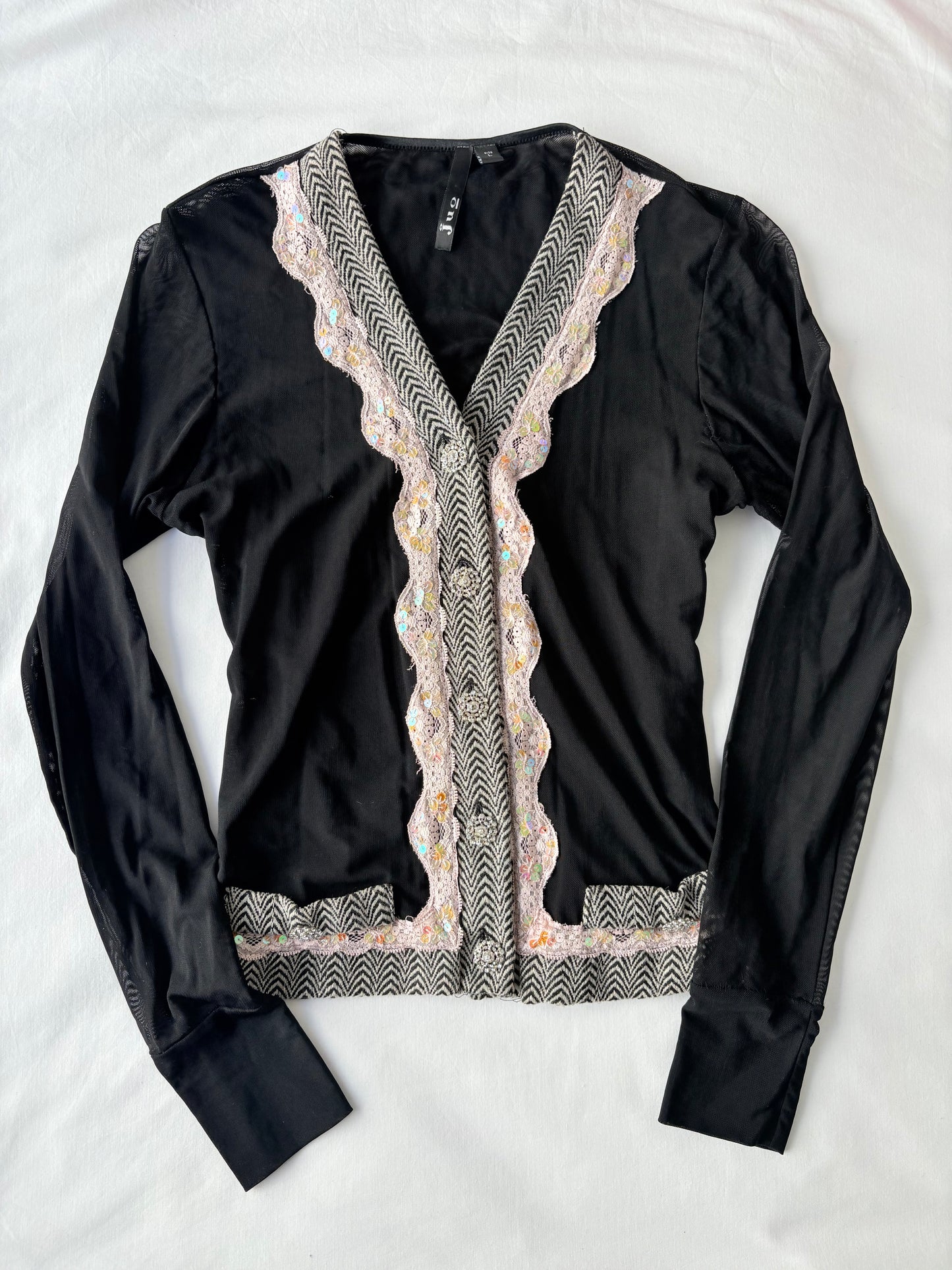 00’s Juo mesh cardigan | Size 10-12