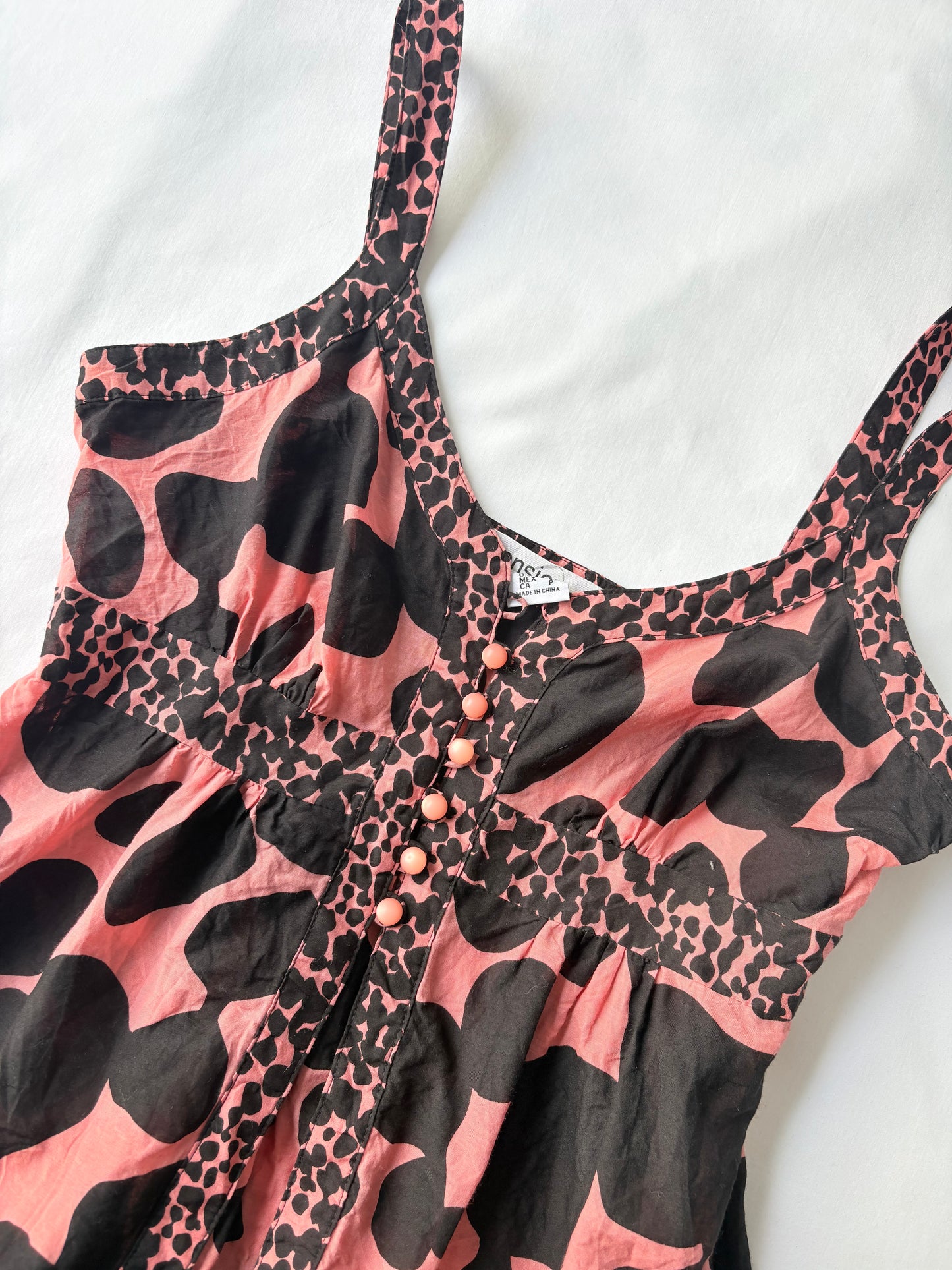 00’s Peach patterned cami | Size small