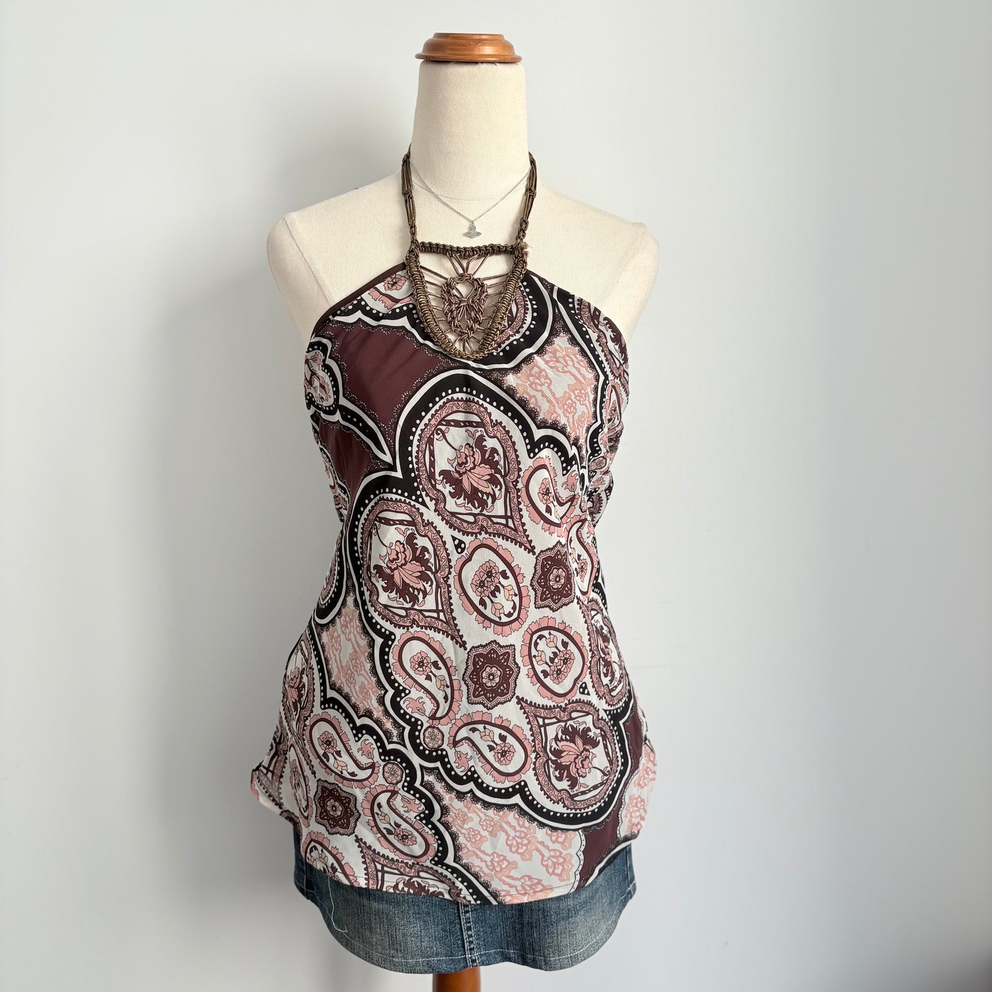 00’s Glassons paisley halter top | Size 12