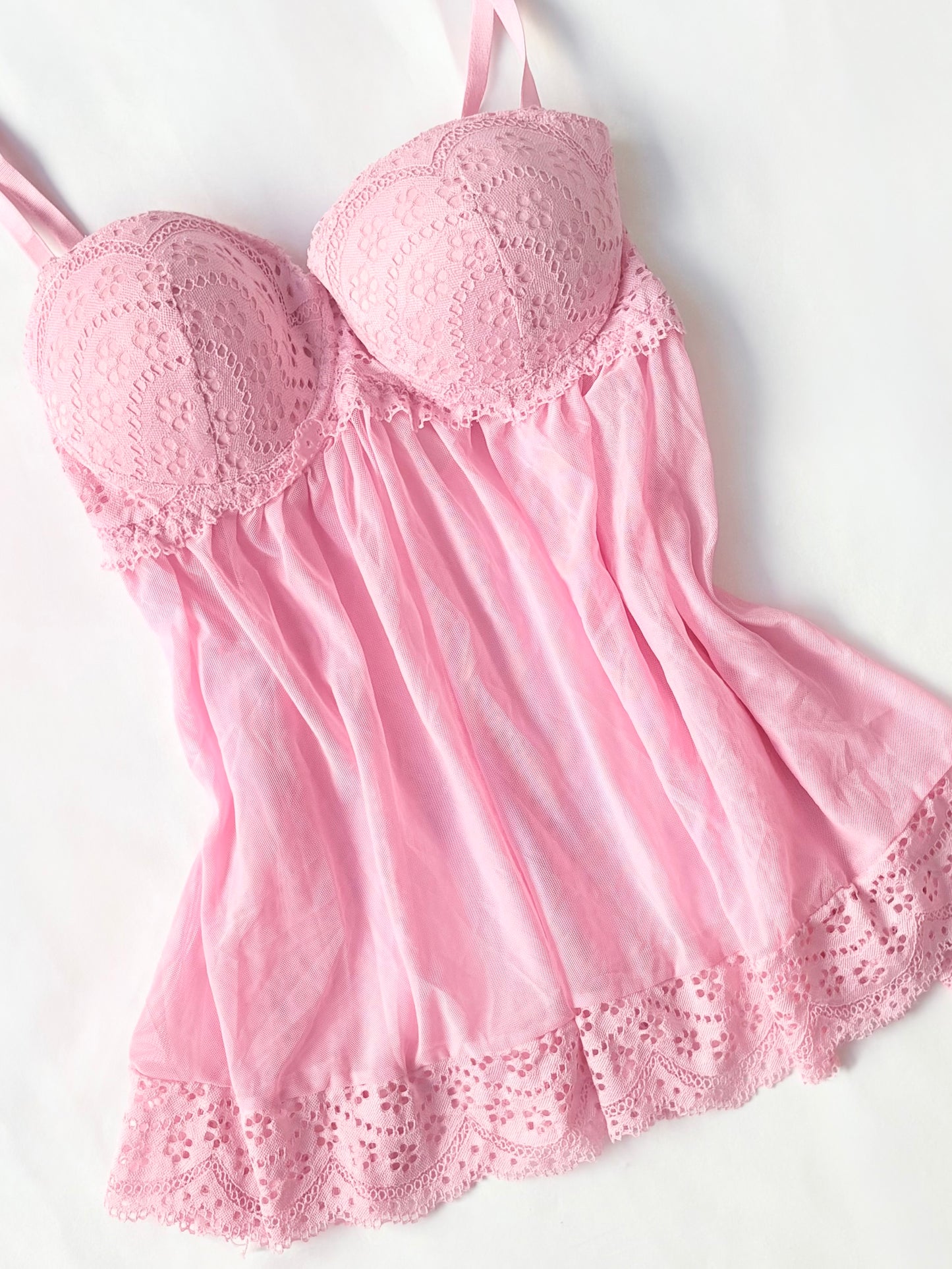 00’s Pink babydoll top | Size 10C