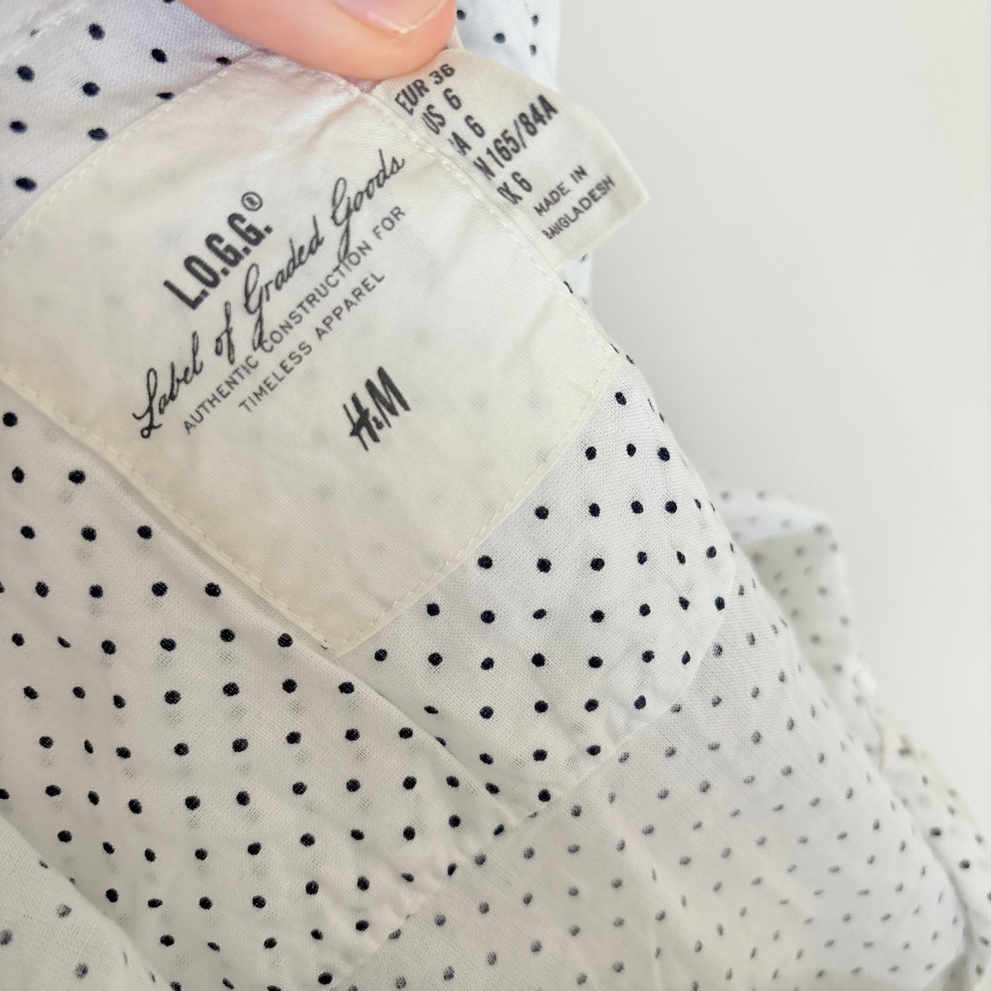 10’s Polka dot cinched shirt | Size 8