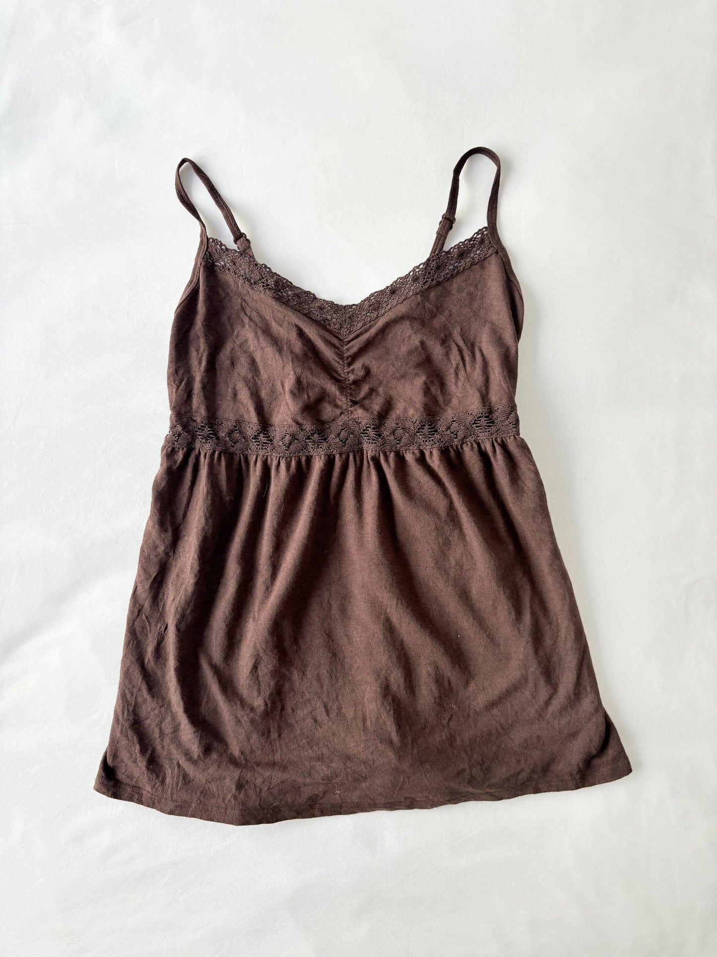 00’s Brown babydoll cami | Size 10