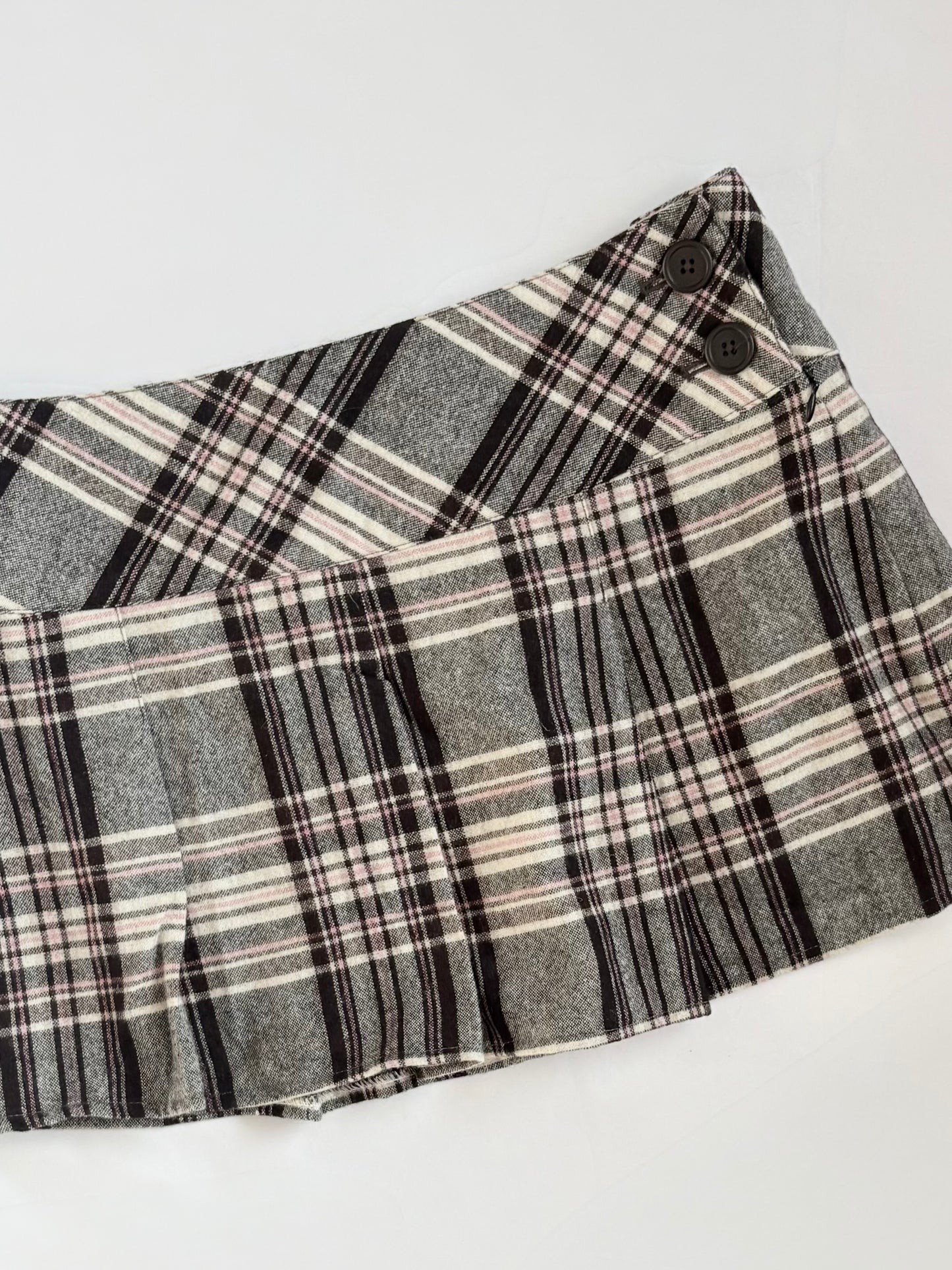00’s Net Urban pink plaid skirt | Size 12