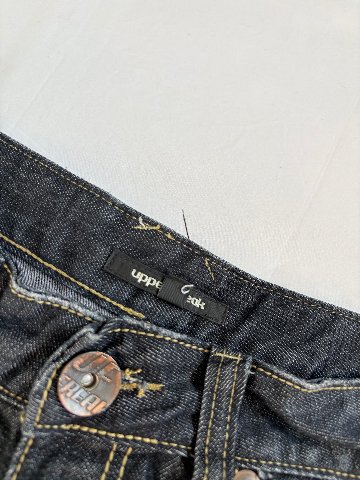 00’s Upper Freak dark wash shorts | Size 8