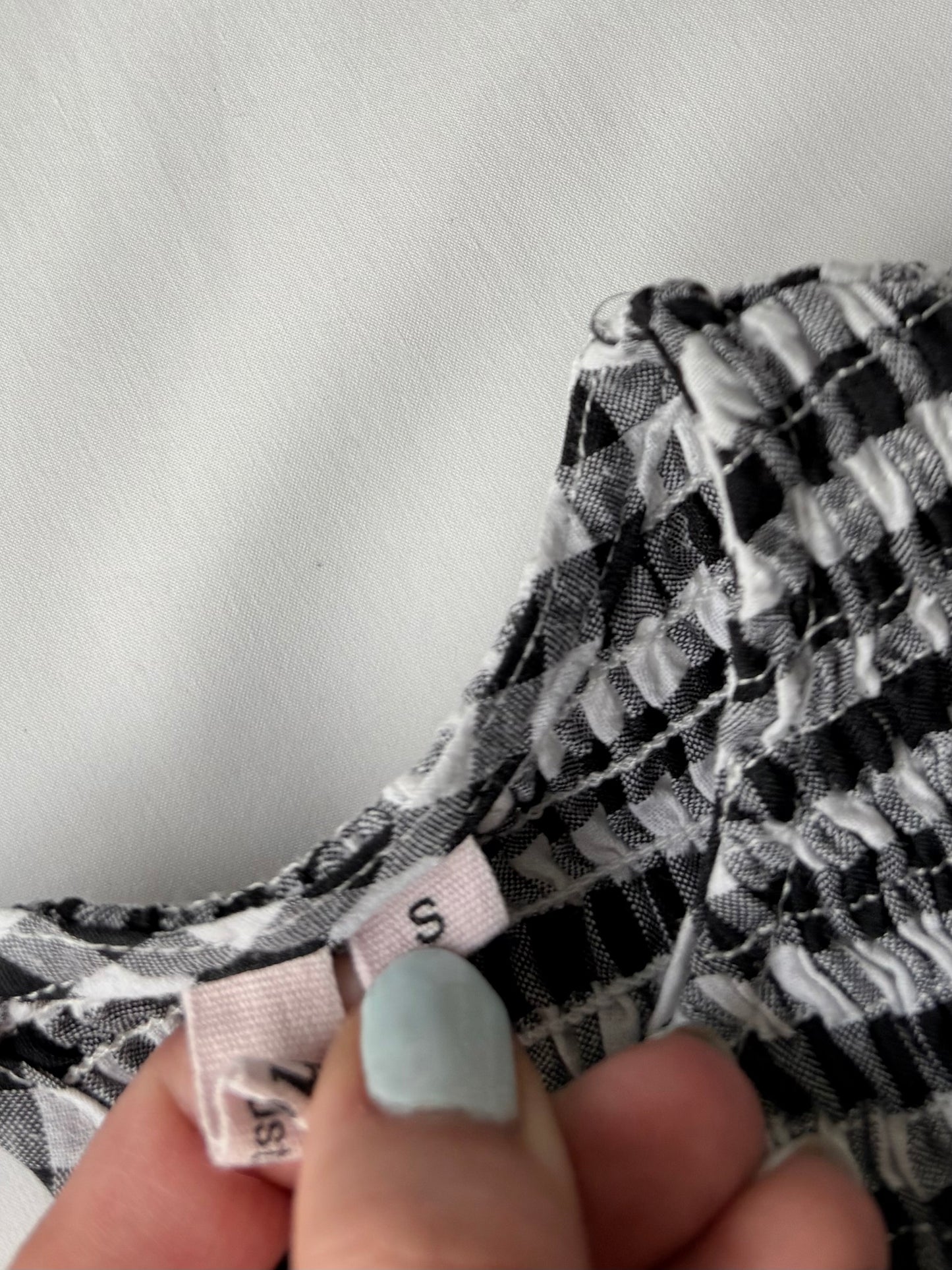 Gingham babydoll top | Size 12