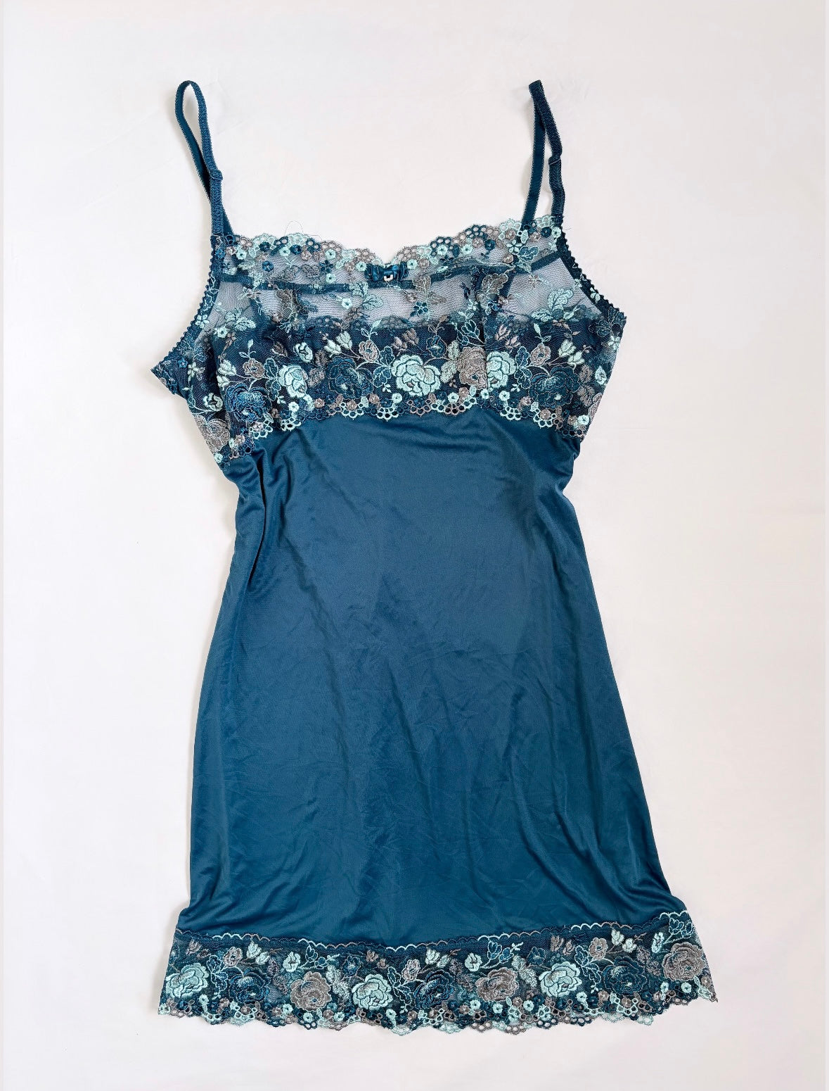 00’s Japanese teal mini dress | Size medium