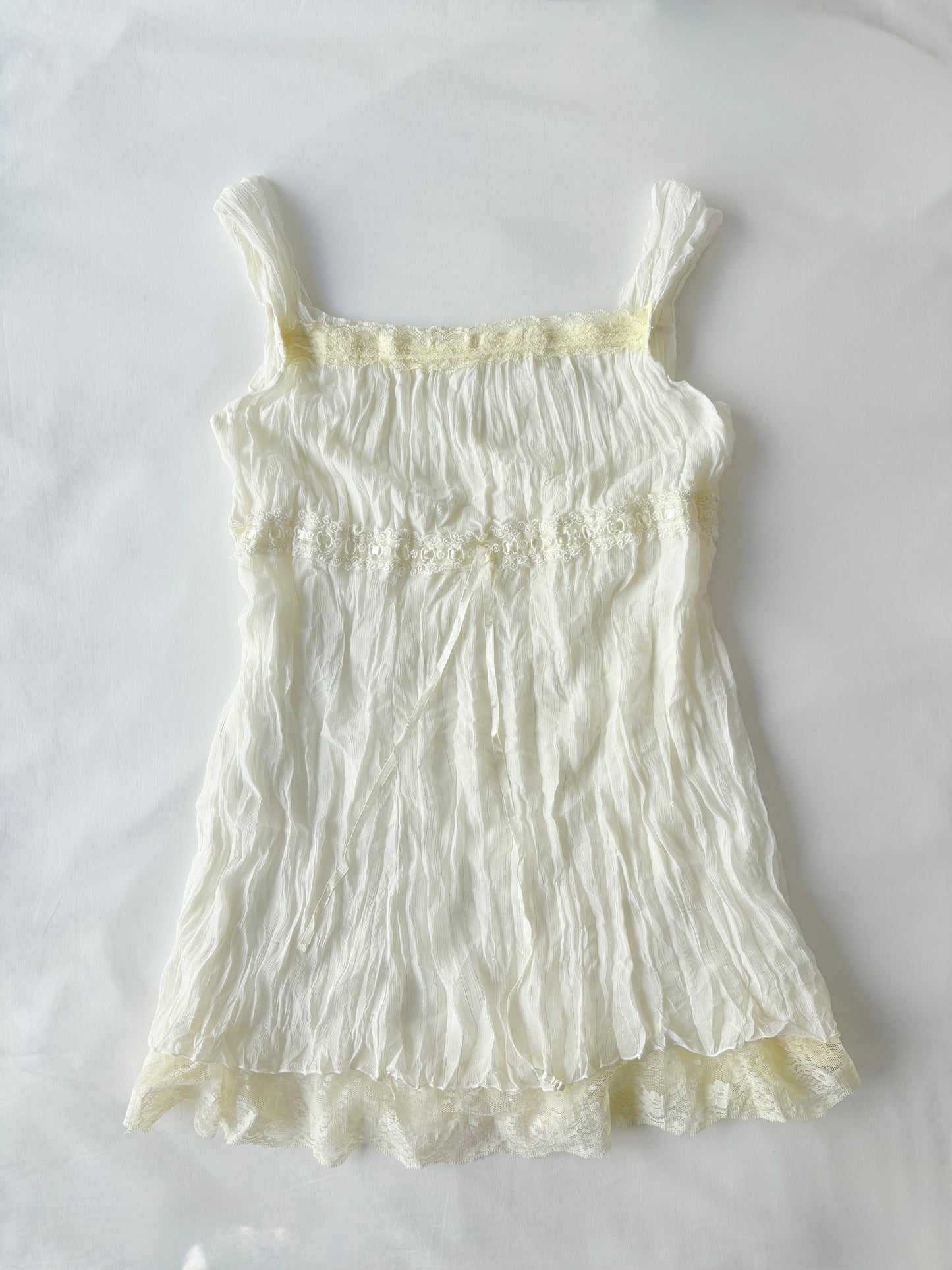 00’s Cream lace cami | Size 12