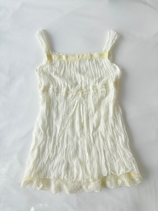 00’s Cream lace cami | Size 12