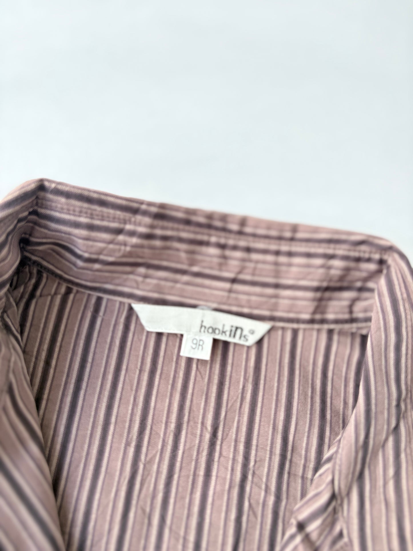 00’s Hopkins brown cinched shirt | Size 8