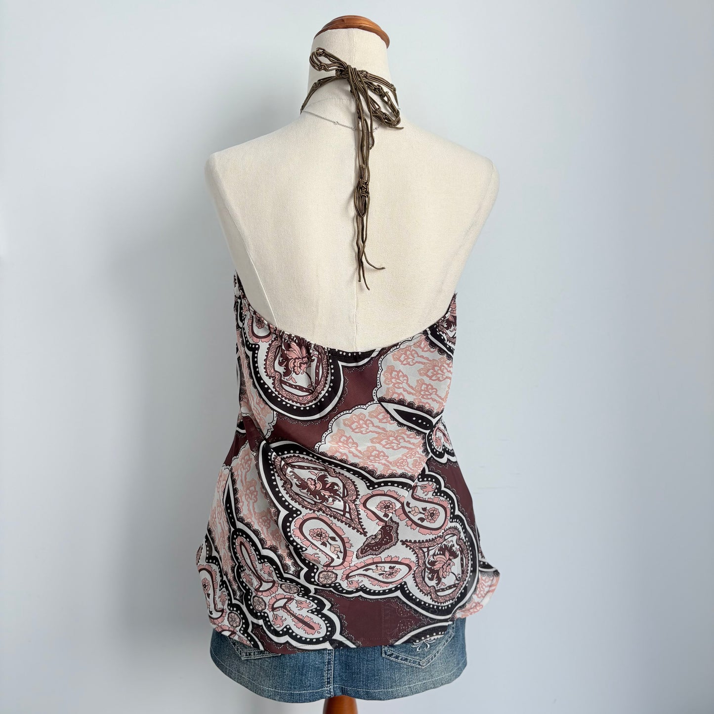 00’s Glassons paisley halter top | Size 12