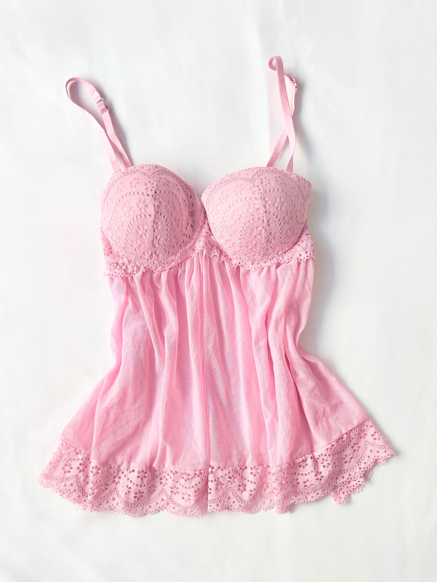 00’s Pink babydoll top | Size 10C