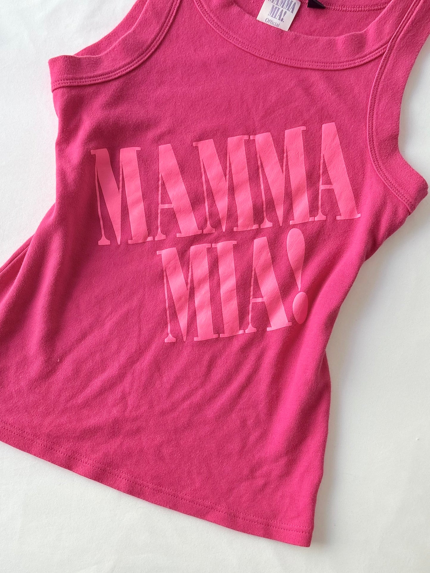 00’s Mamma Mia hot pink tank | Size medium