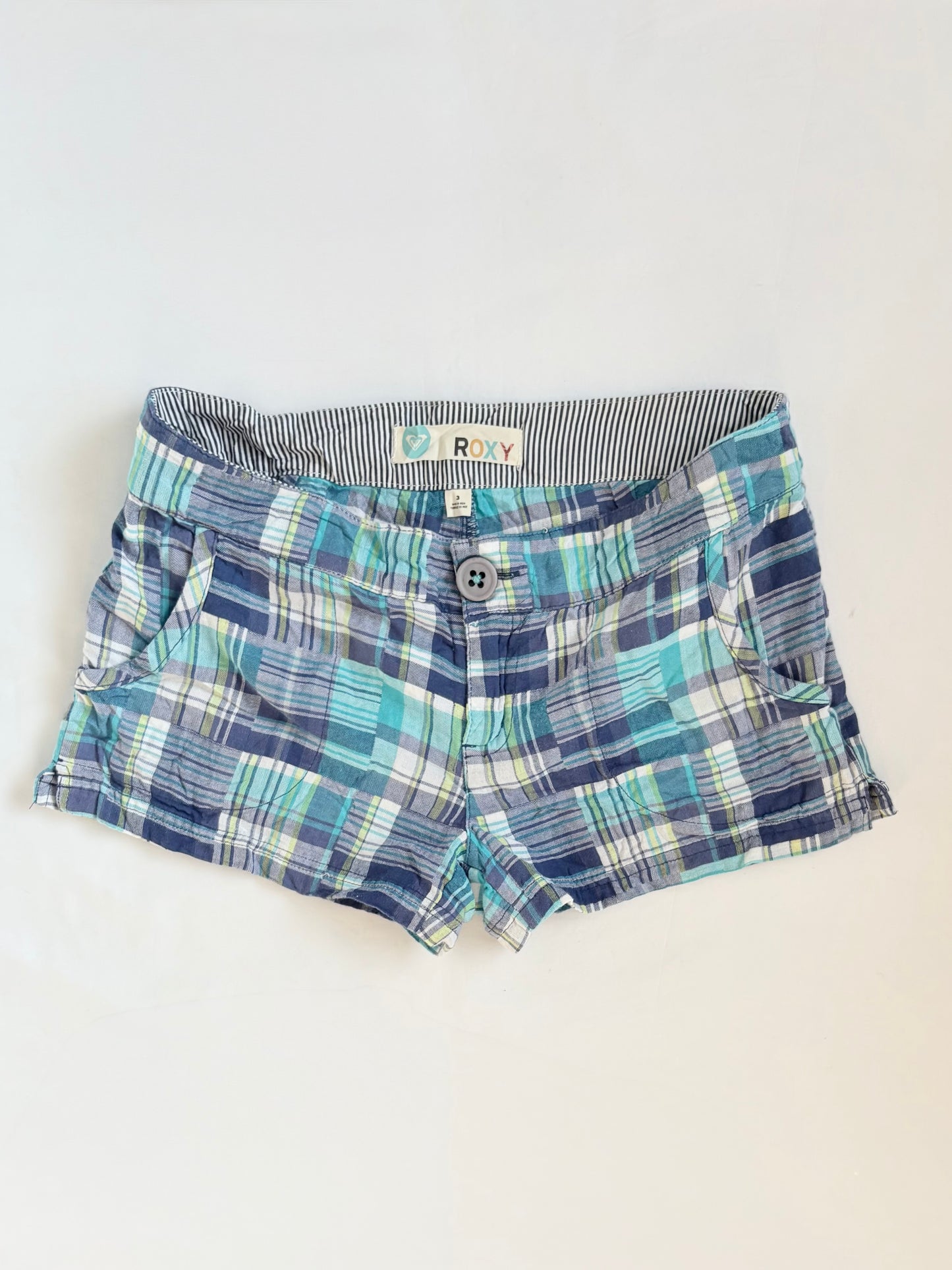 00’s Roxy plaid low rise shorts | Size 10
