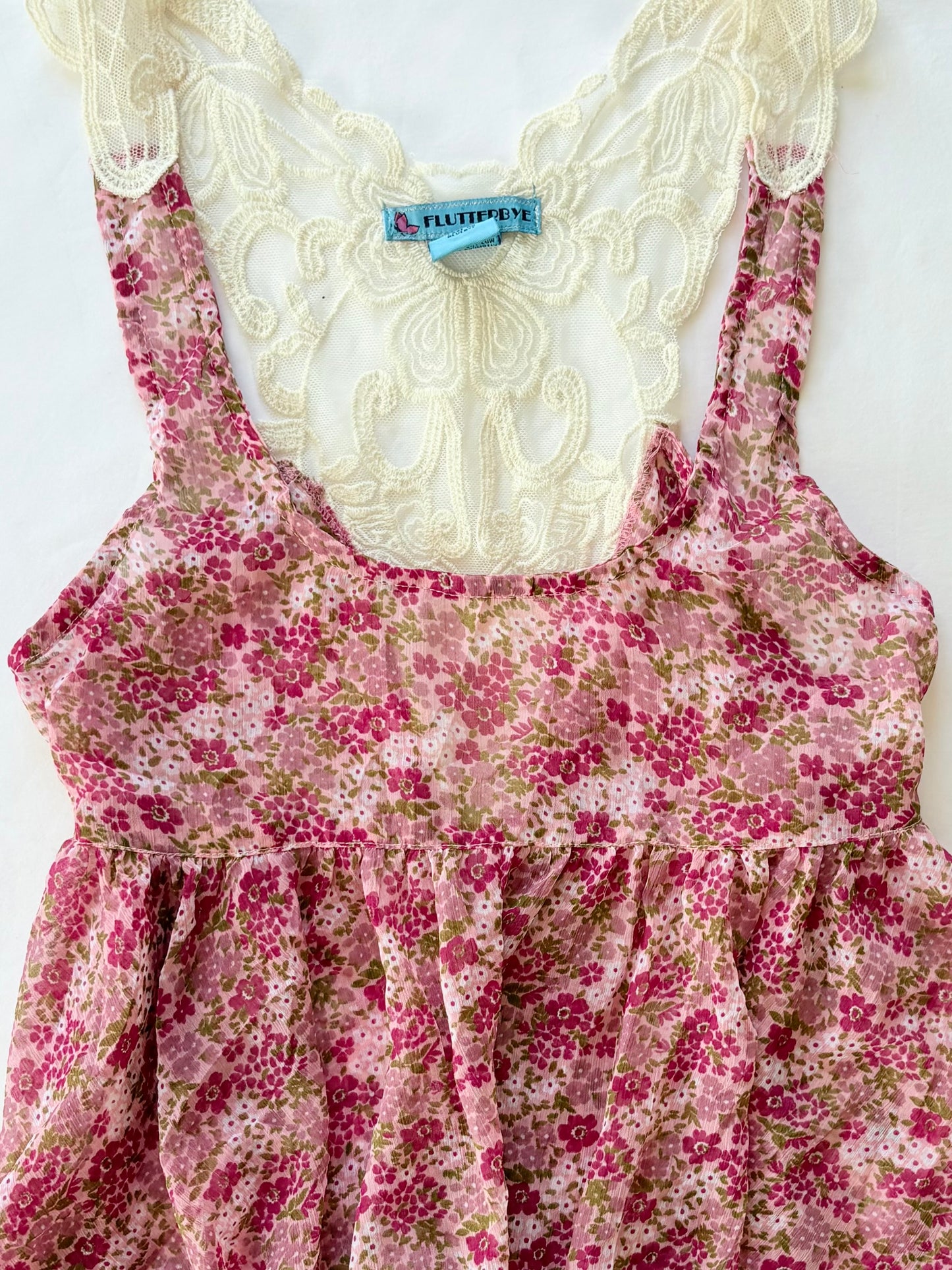 00’s Flutterbye babydoll top | Size small