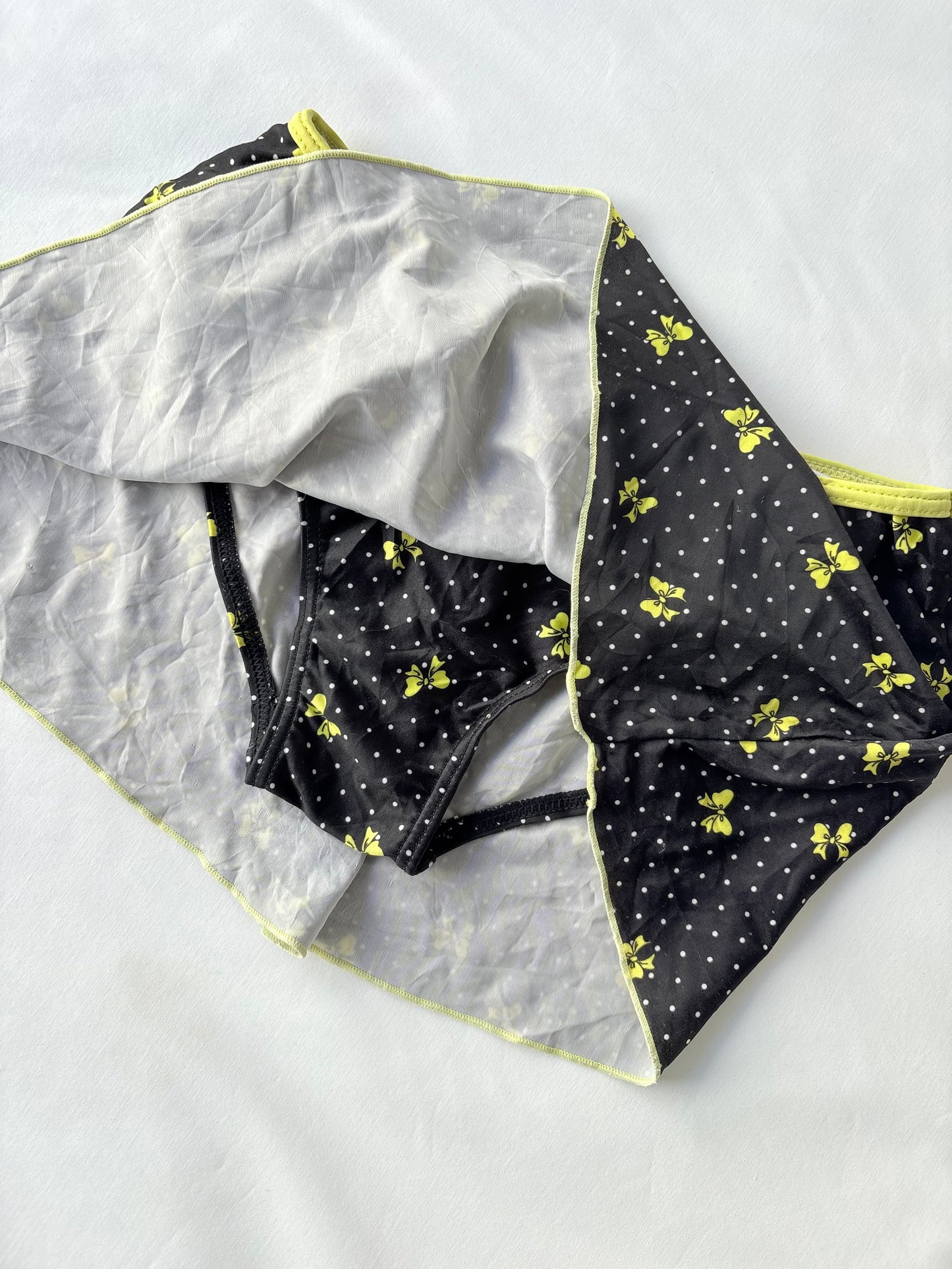 00’s Bow polka dot mini skort | Size 4