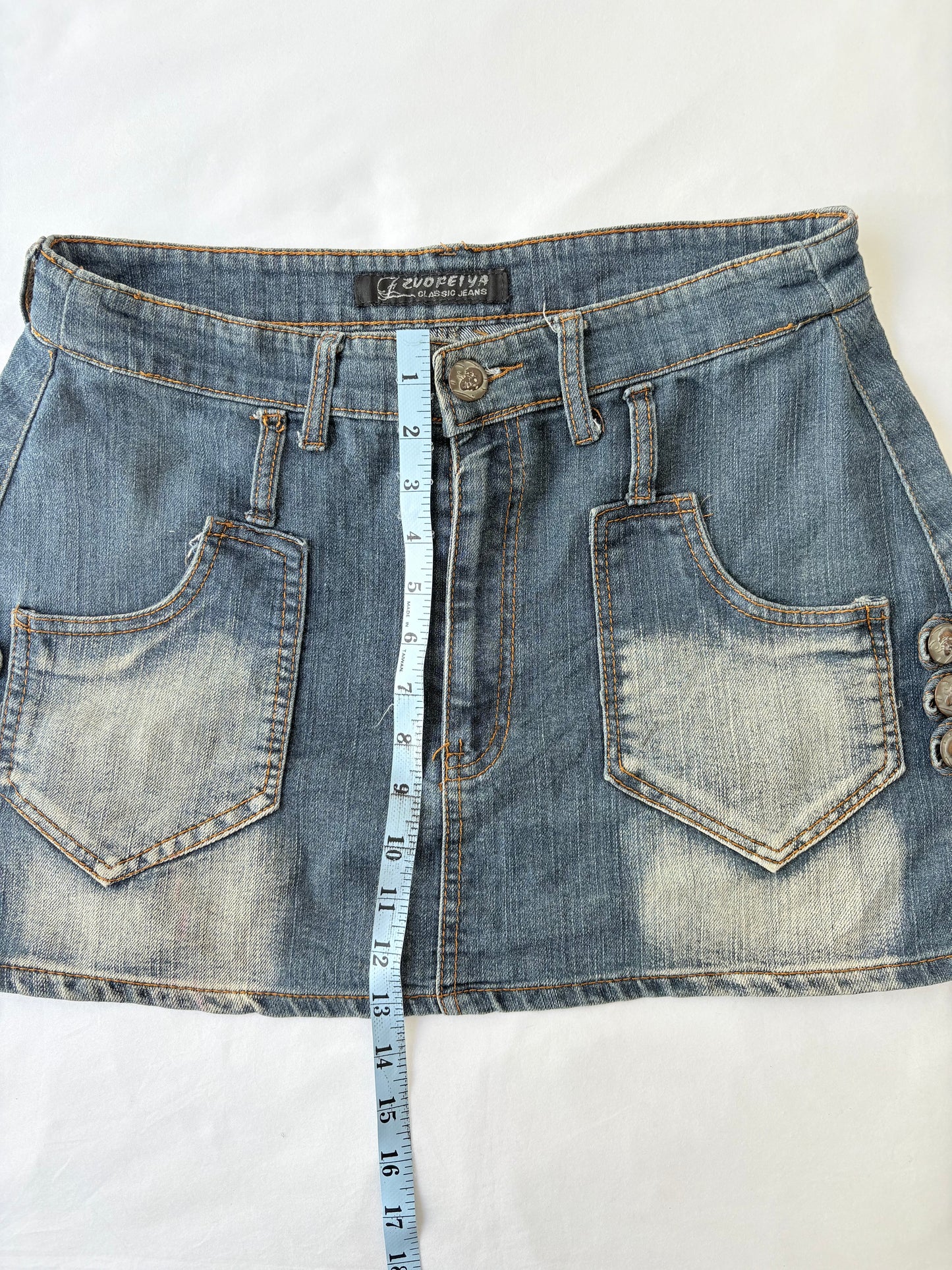 00’s Zuo denim mini skirt | Size 12
