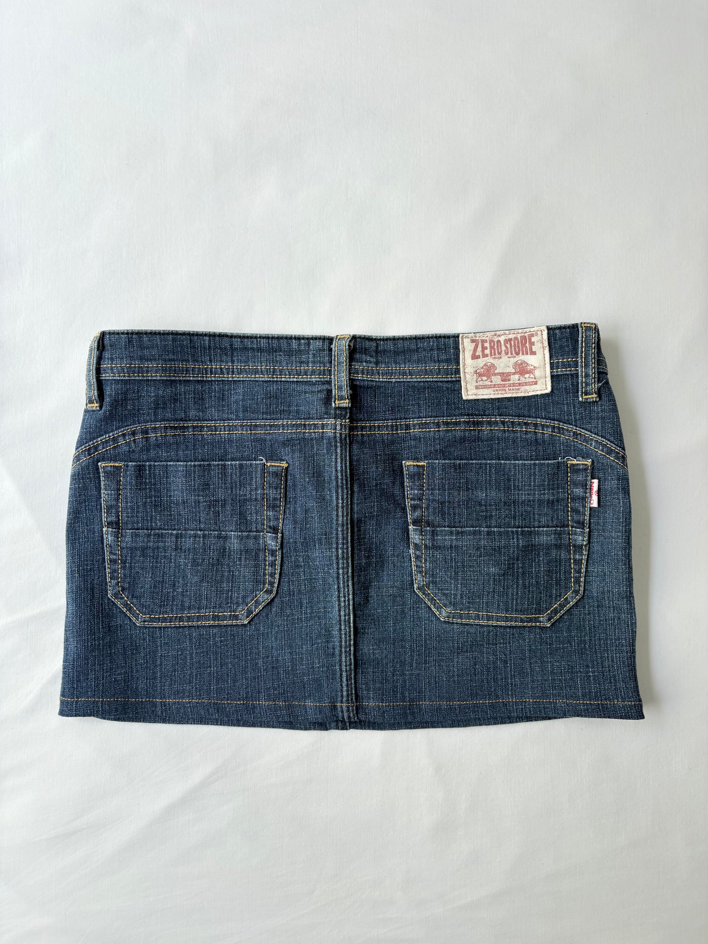 00’s Zero denim mini skirt | Size 8