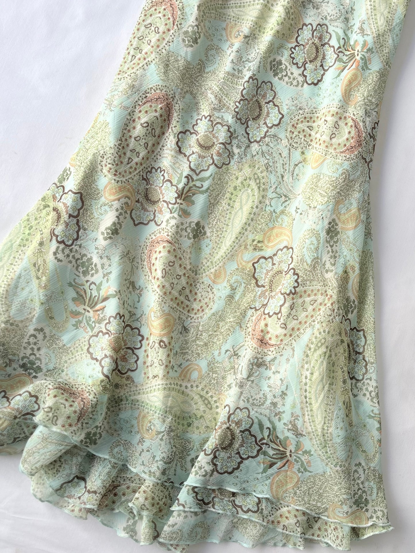 00’s Briggs New York paisley maxi skirt | Size 14-16