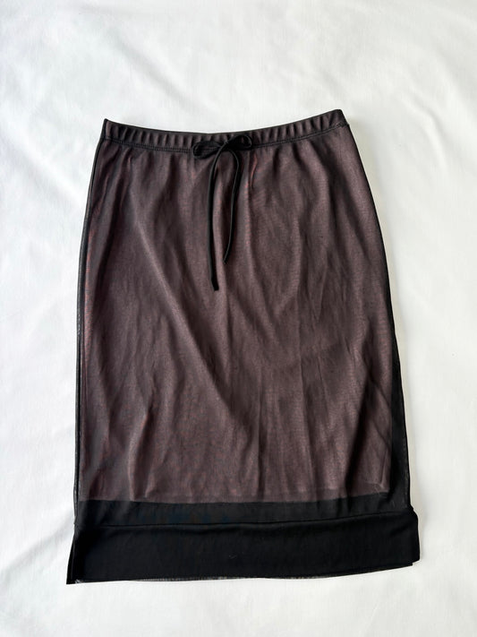 00’s Double lined midi skirt | Size 6-8