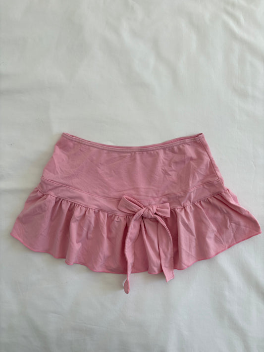 00’s Pink bow mini skirt | Size 6