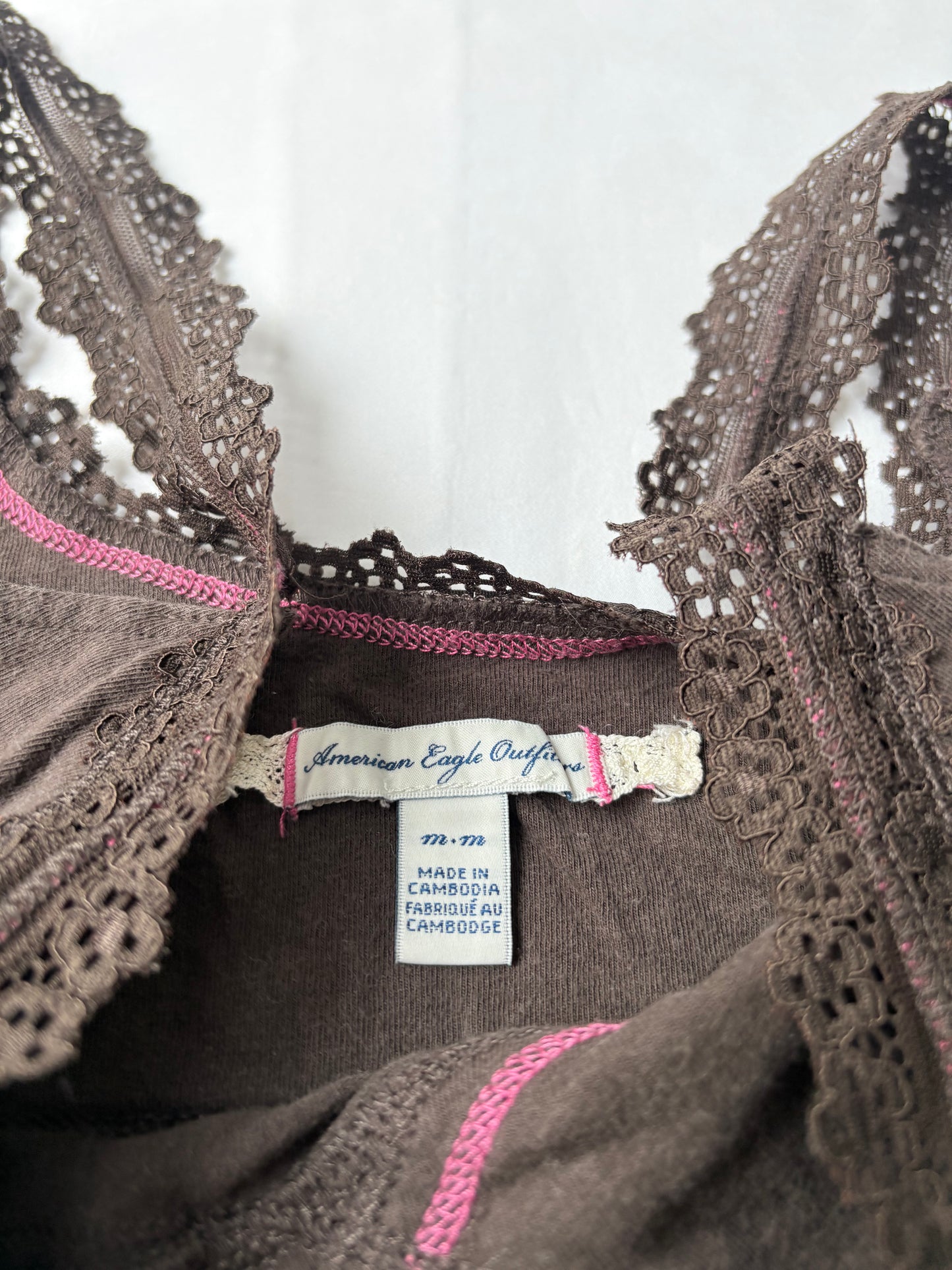 00’s American Eagle chocolate brown tank | Size medium