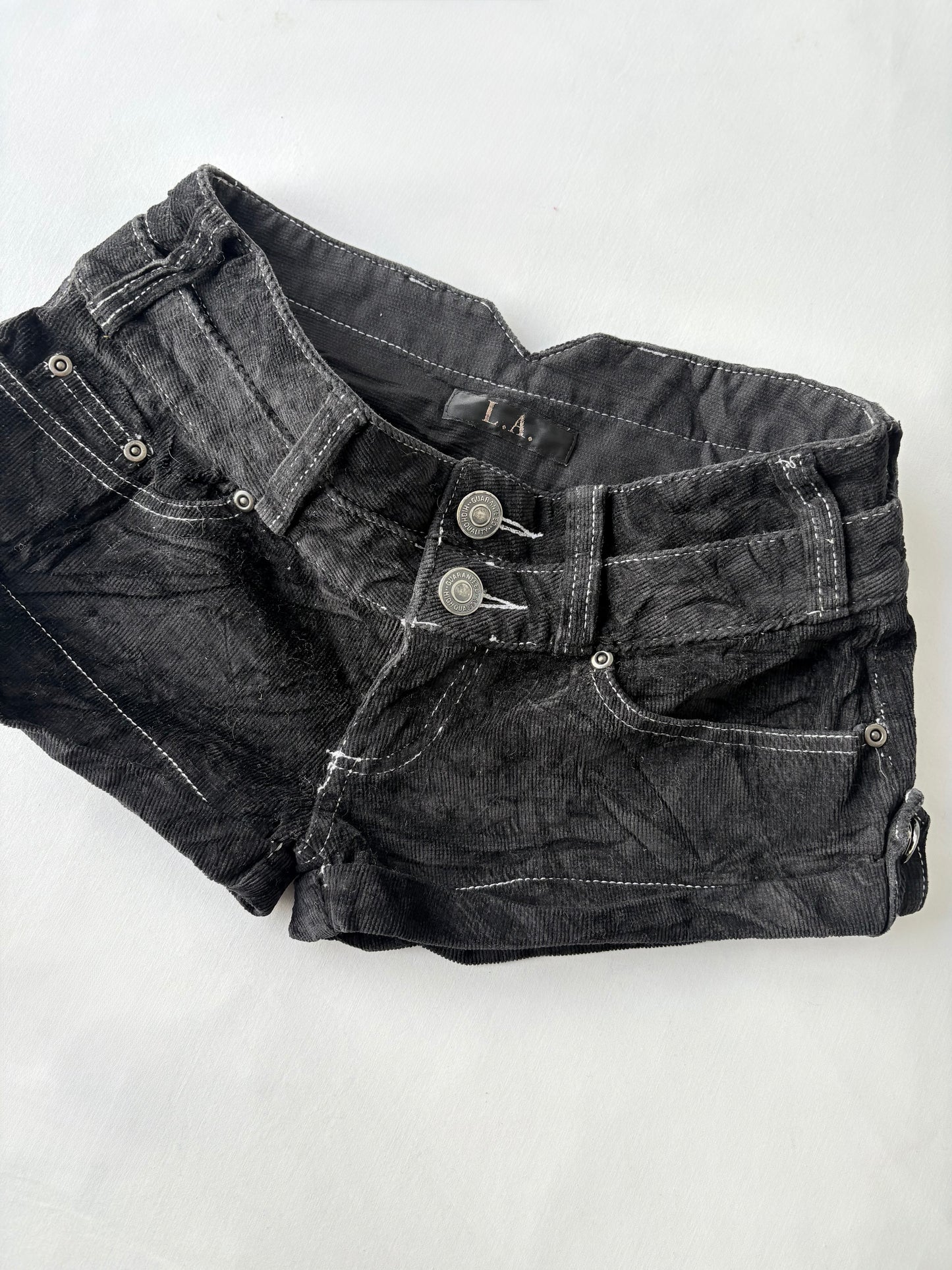 00’s LA cord low rise shorts | Size 8
