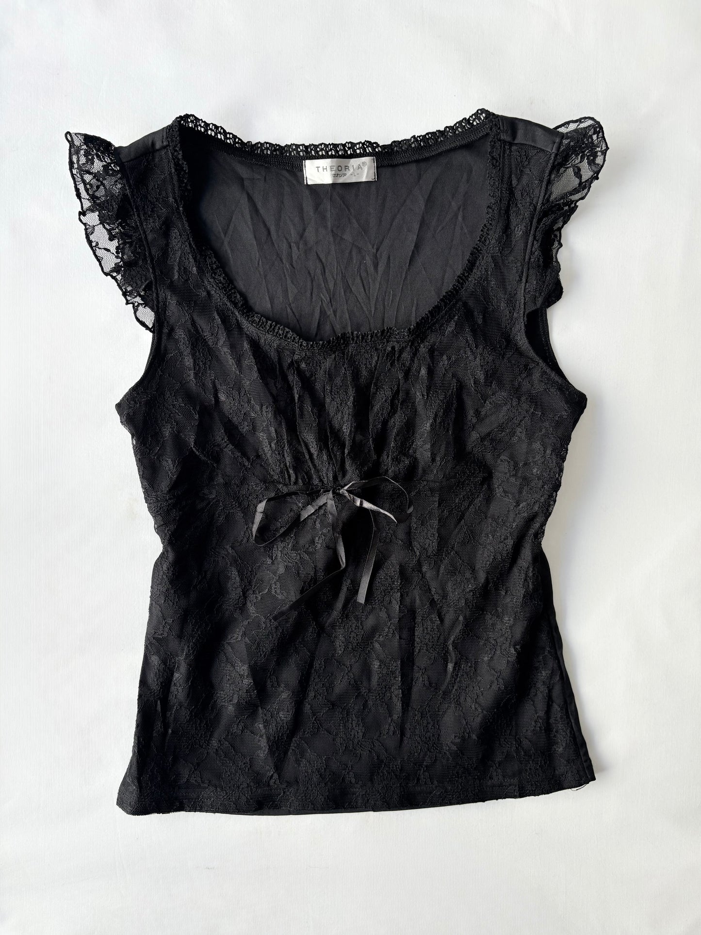 00’s Theoria milkmaid lace top | Size 8