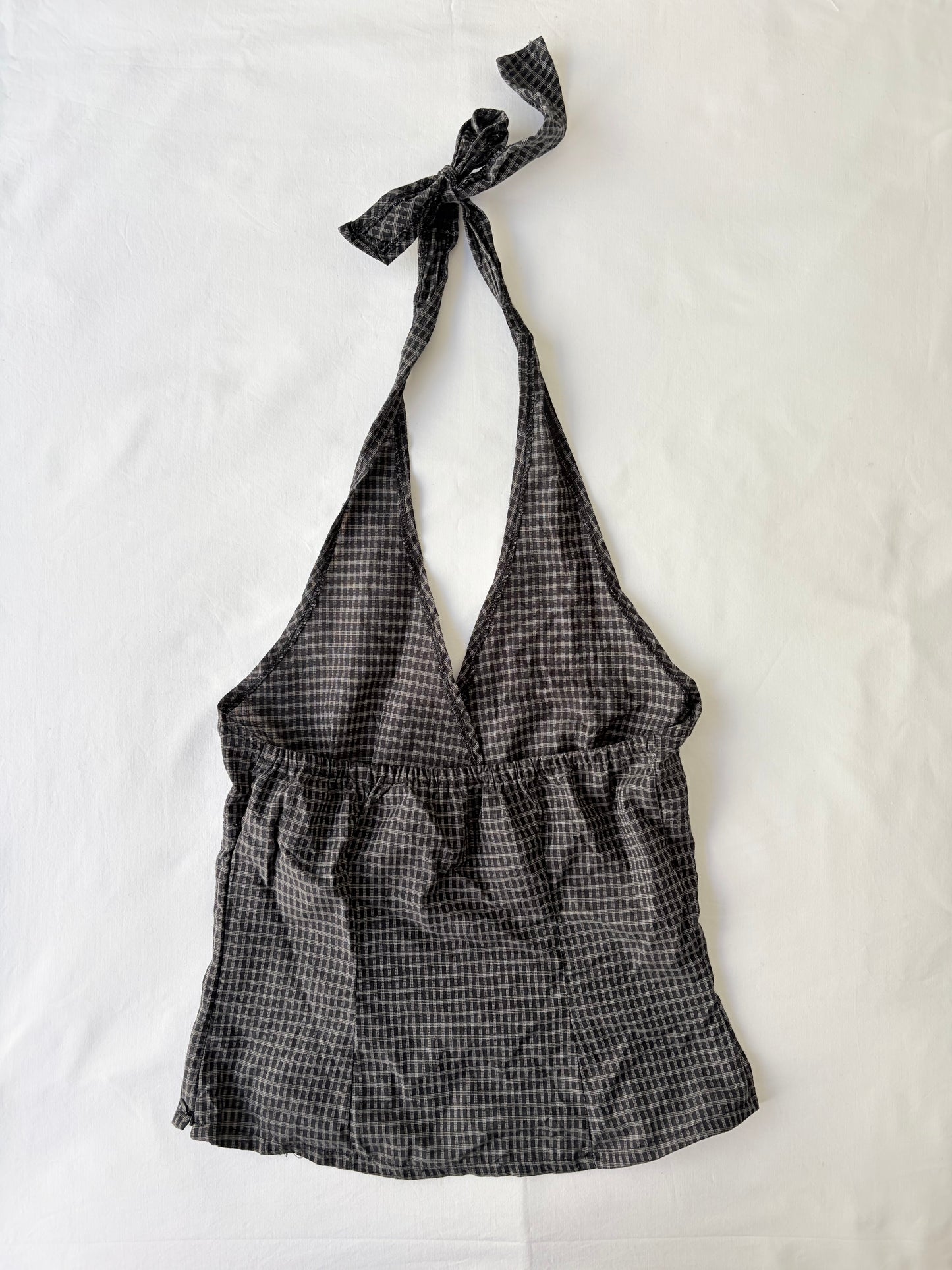 00’s Grey reworked halter tank | Size 10-12