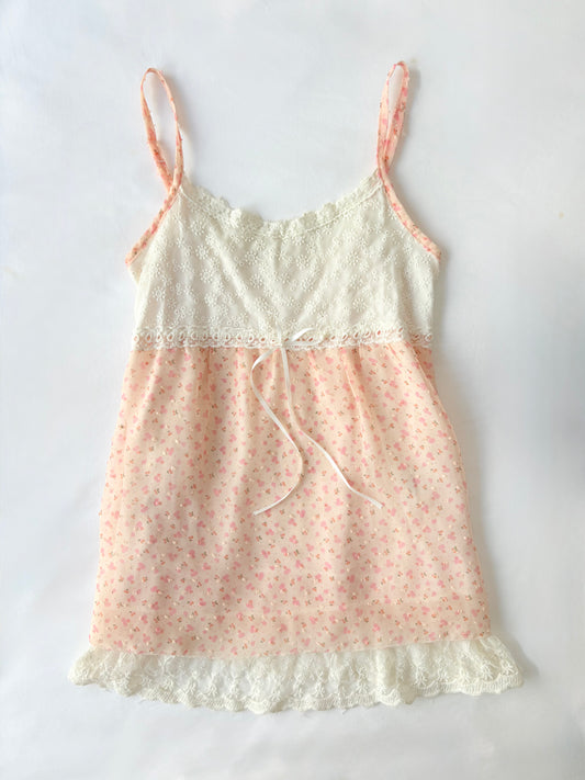 00’s Japanese ditsy floral cami | Size large
