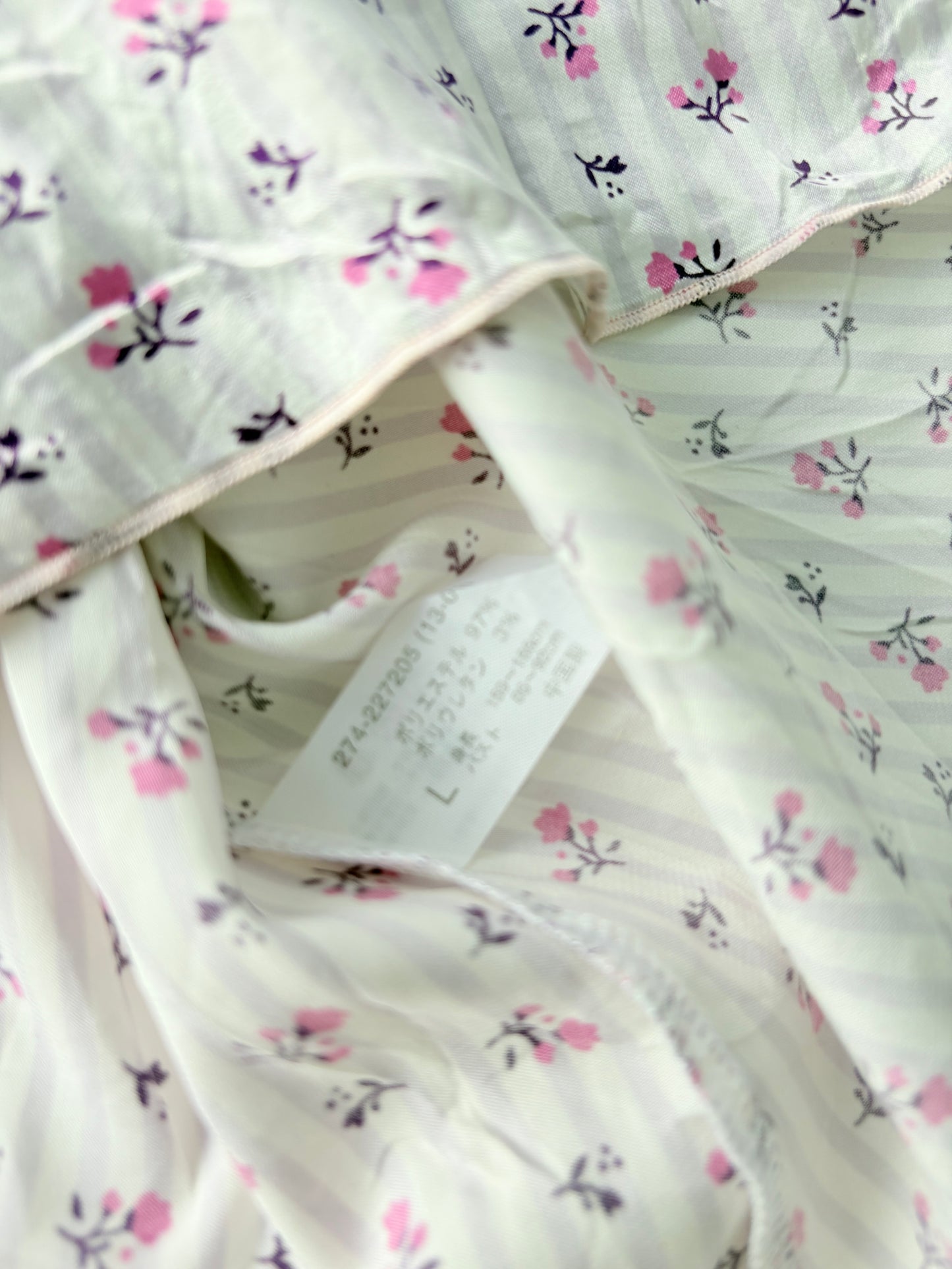 00’s Purple floral pinstripe cami | Size 10
