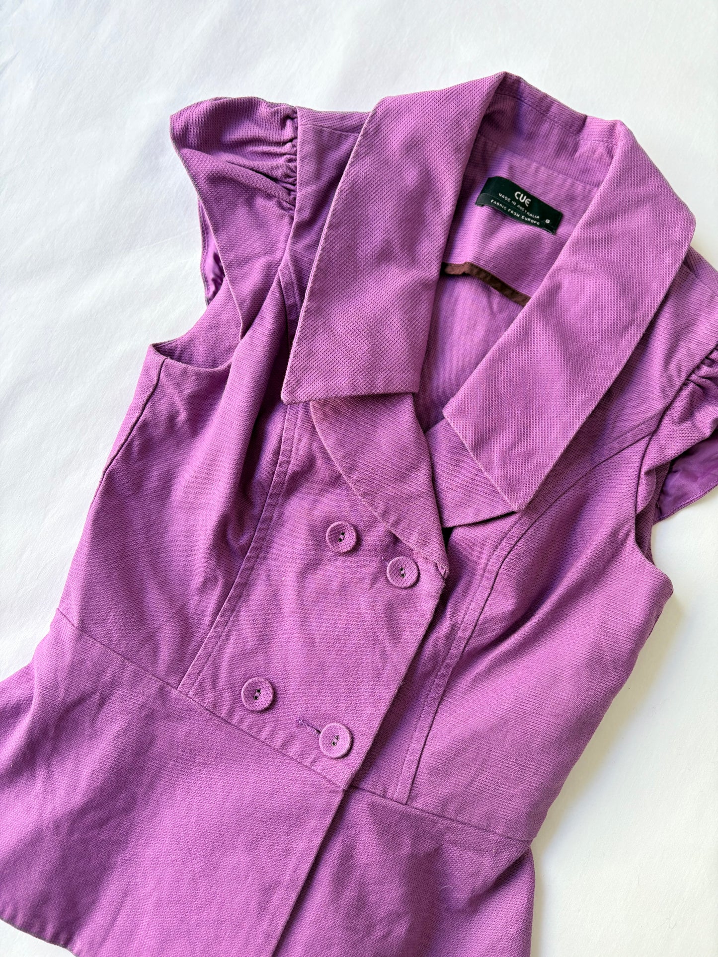 00’s Cue structured blazer vest | Size 6