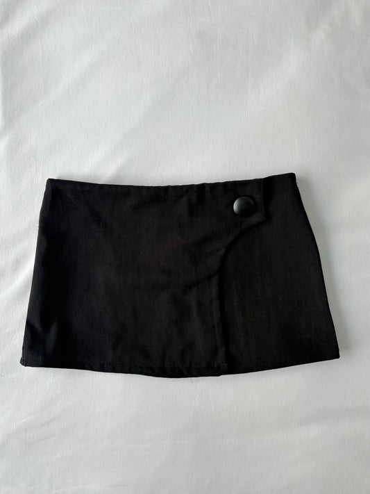 00’s Black office siren mini skirt | Size 8