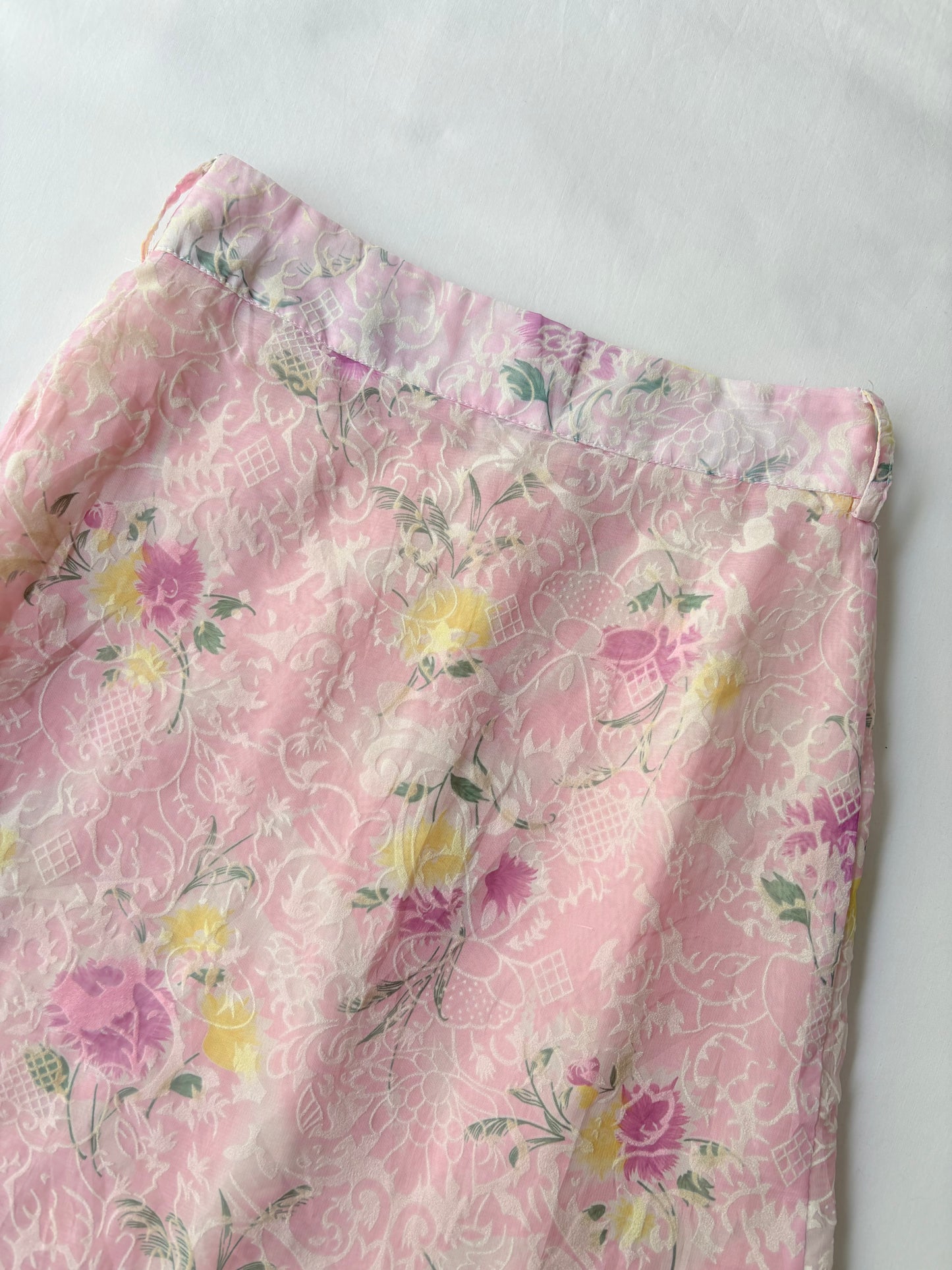 00’s Tulle floral midi skirt | Size 4-6