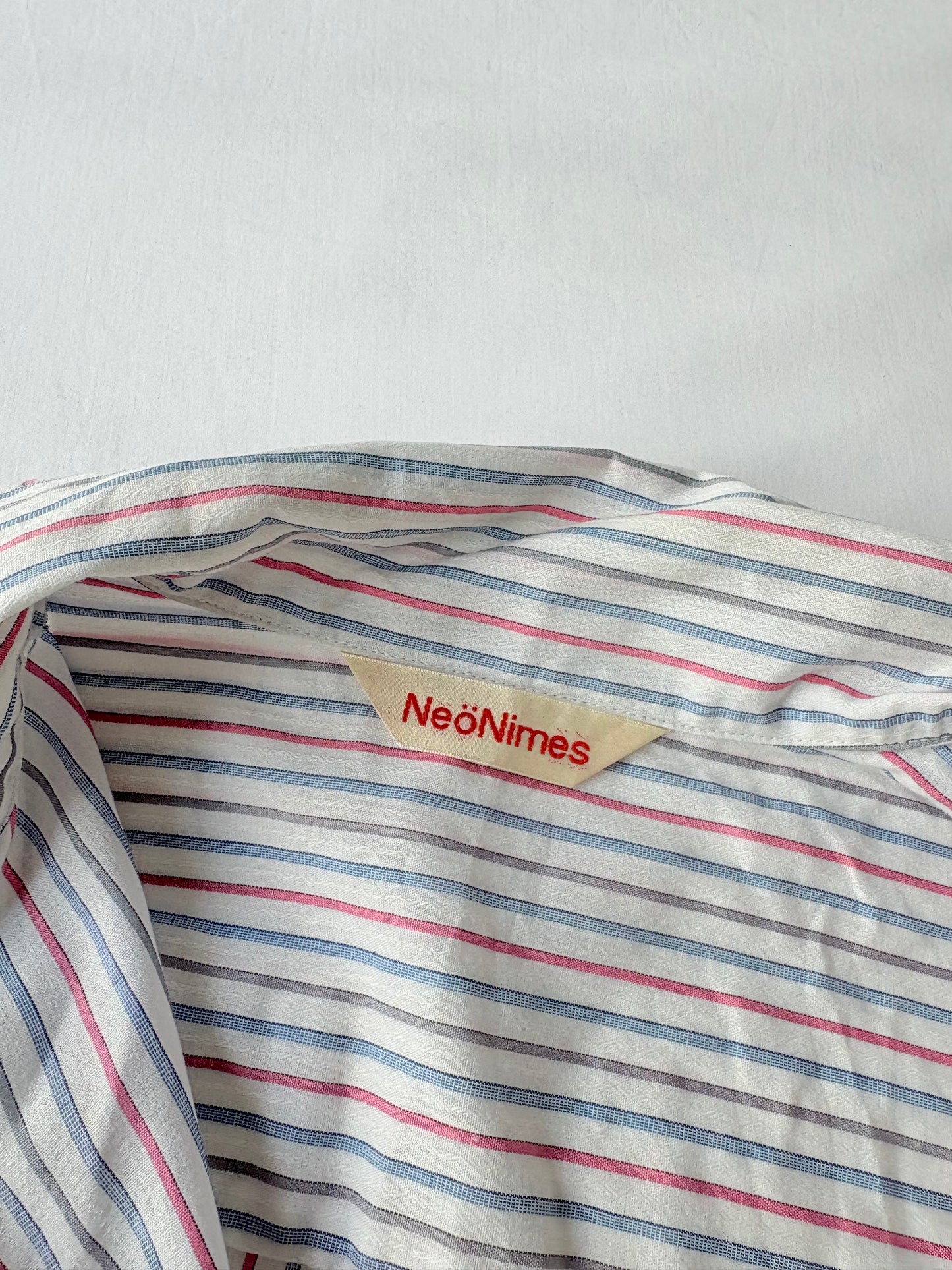 00’s Cinched striped shirt | Size 10-12